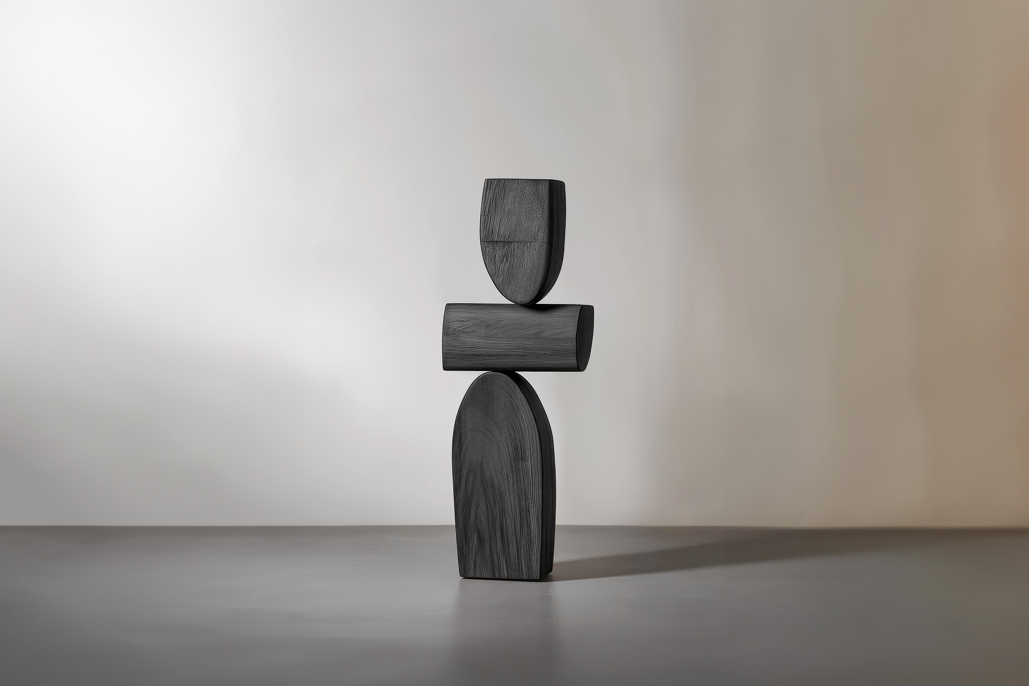 Mexican Lull No22 Minimalist Wooden Sculpture by Joel Escalona – A Decorative Object For Sale