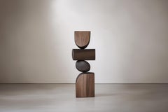 Totem di legno contemporaneo Lull No28 - Realizzato a mano da Joel Escalona