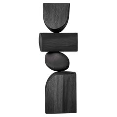 Lull No28 Contemporary Wooden Totem – Handcrafted by Joel Escalona