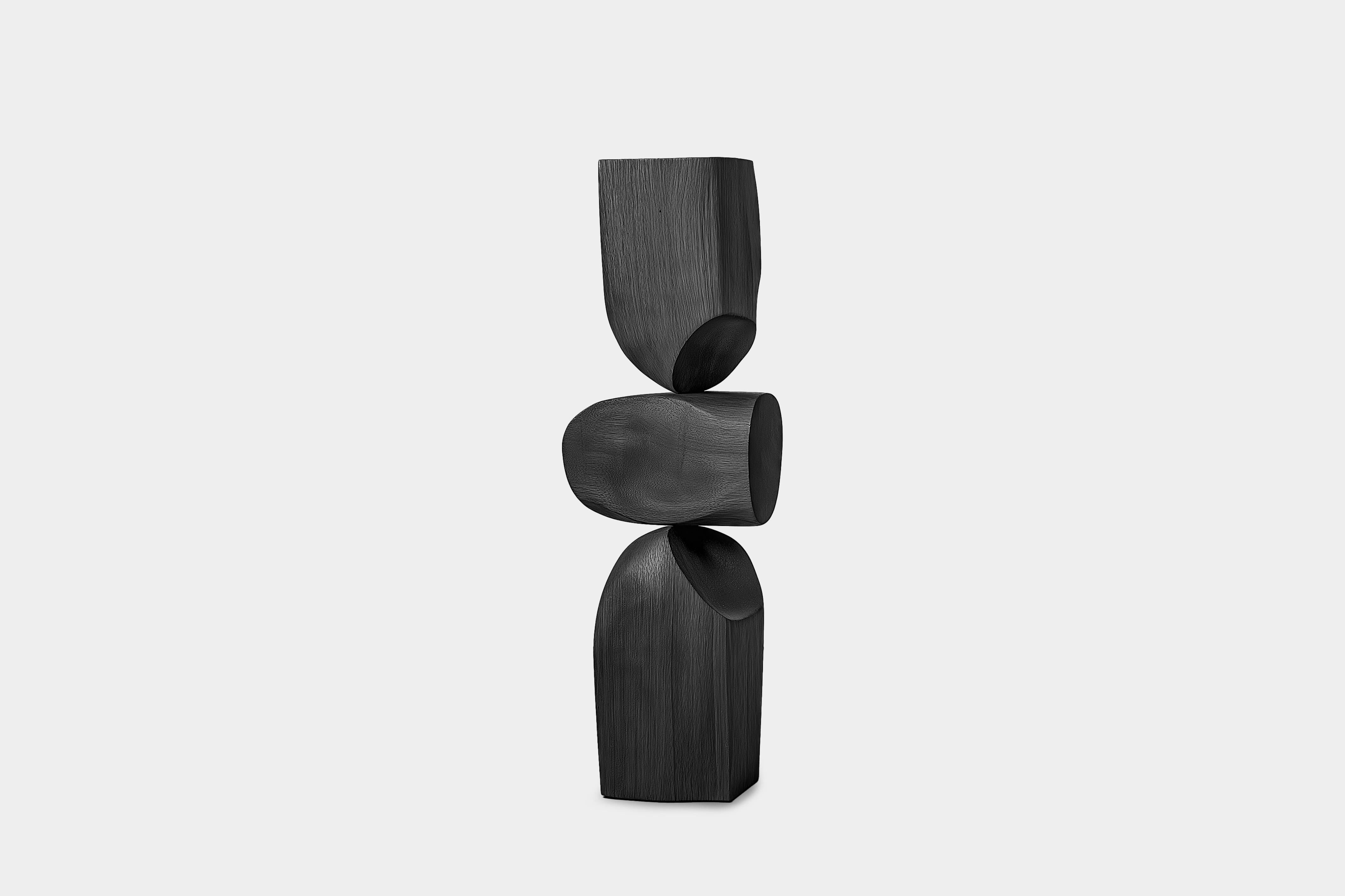 Mid-Century Modern Lull No3 Minimalist Wooden Totem – Artistic Installation by Joel Escalona For Sale