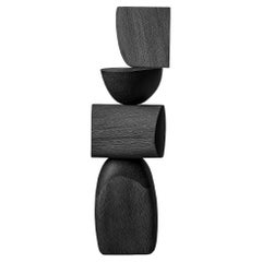 Lull No34 Wooden Totem for Interior Design – Handcrafted by Joel Escalona