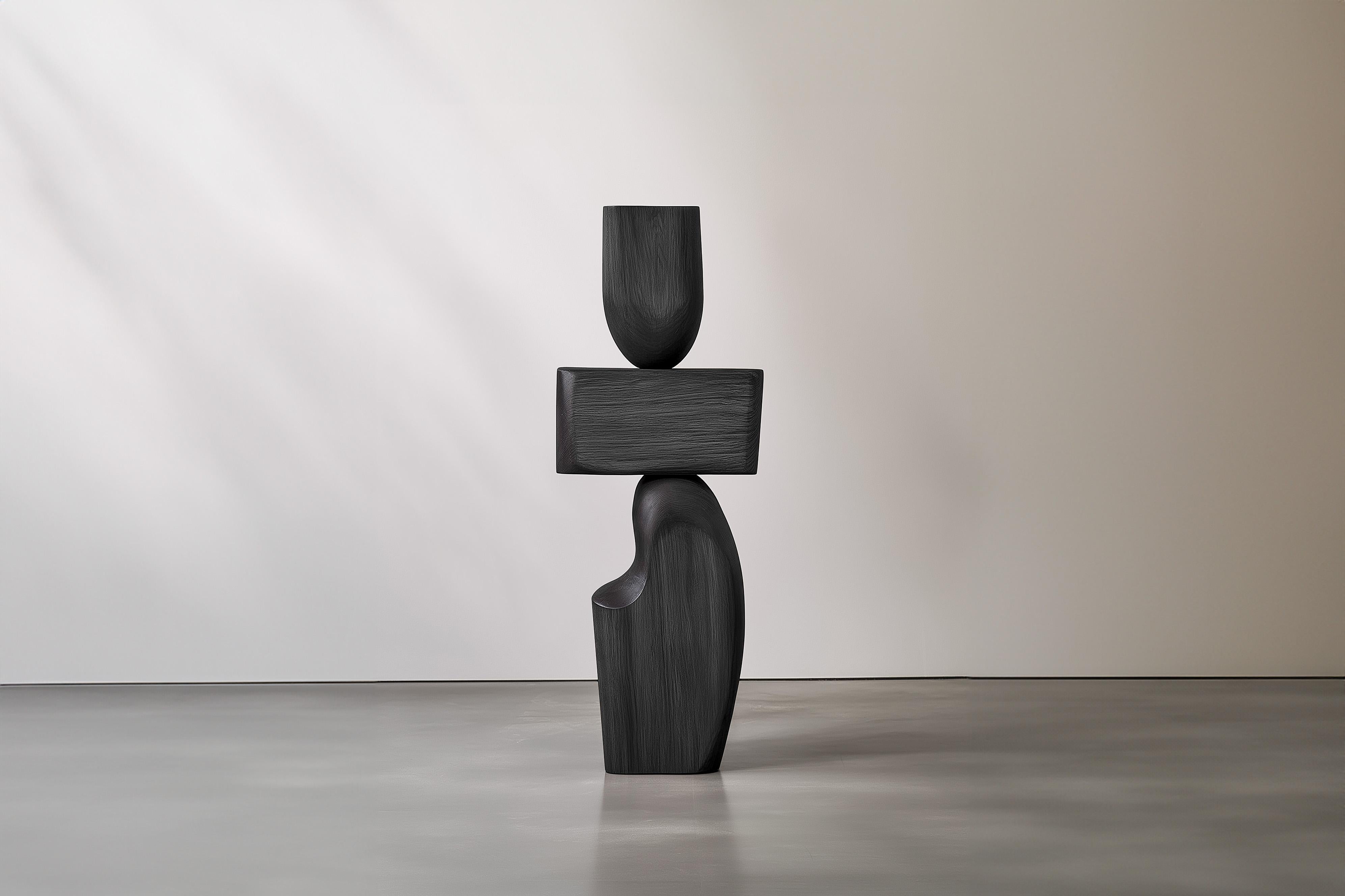 Mexican Lull No38 Handcrafted Wooden Sculpture – Perfect for Minimalist Interiors For Sale