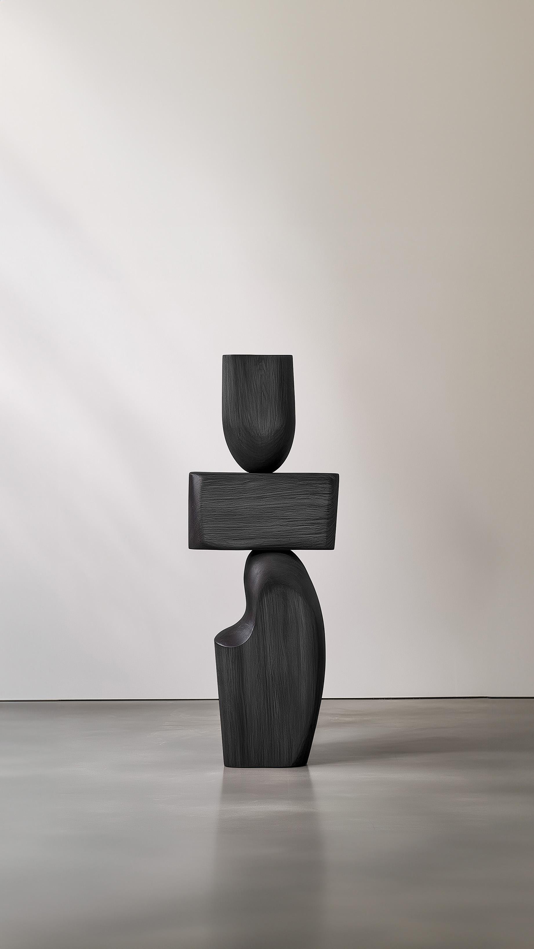 Lull No38 Handcrafted Wooden Sculpture – Perfect for Minimalist Interiors In New Condition For Sale In Ciudad de México, CDMX