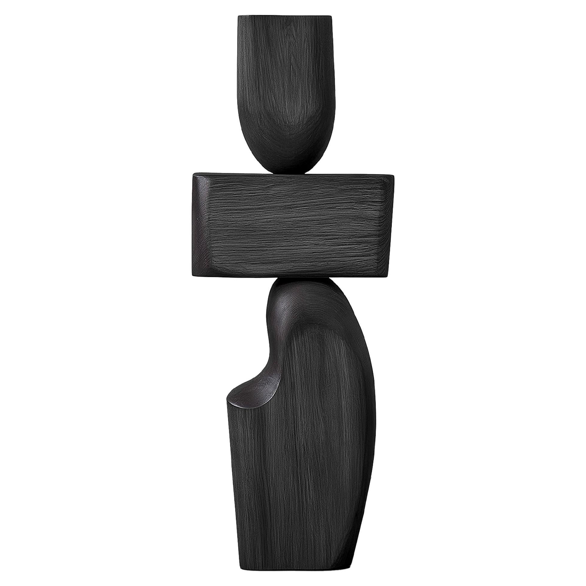 Lull No38 Handcrafted Wooden Sculpture – Perfect for Minimalist Interiors For Sale