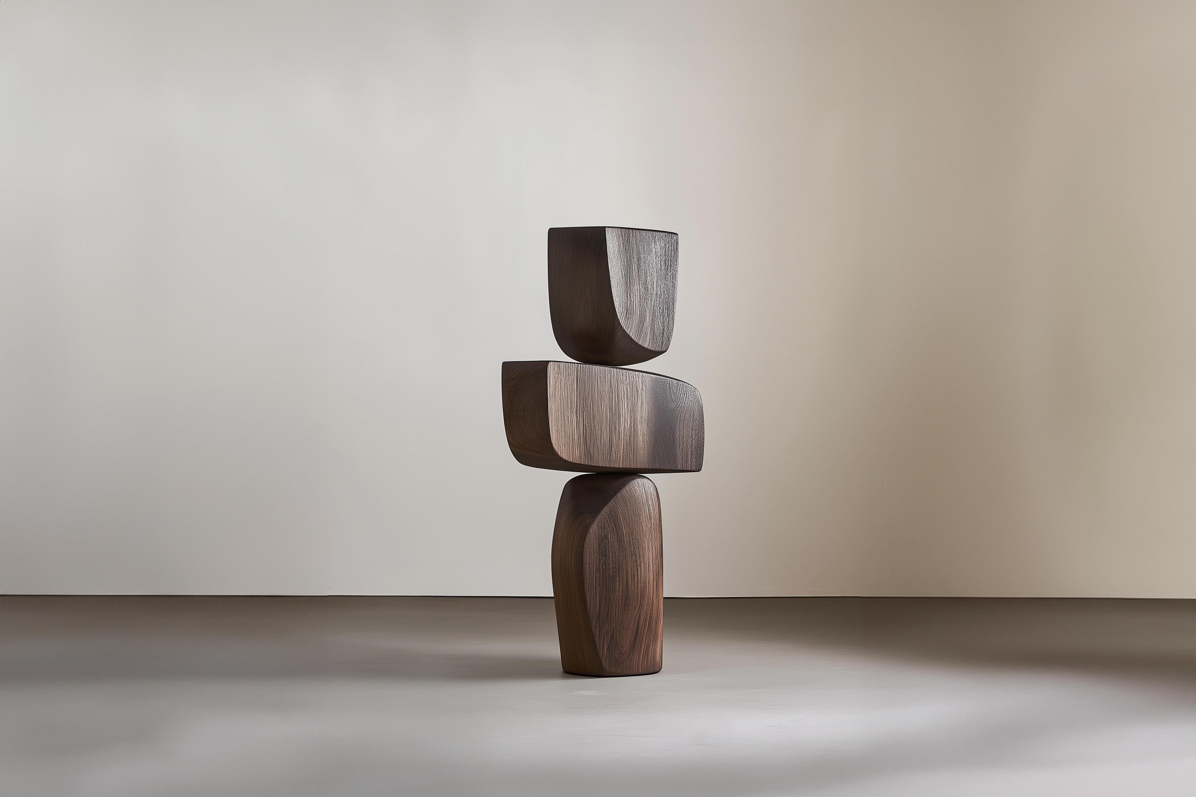 Lull No42 Minimalistische Holzskulptur für Luxuswohnungen - entworfen von Joel Escalo (Moderne der Mitte des Jahrhunderts) im Angebot