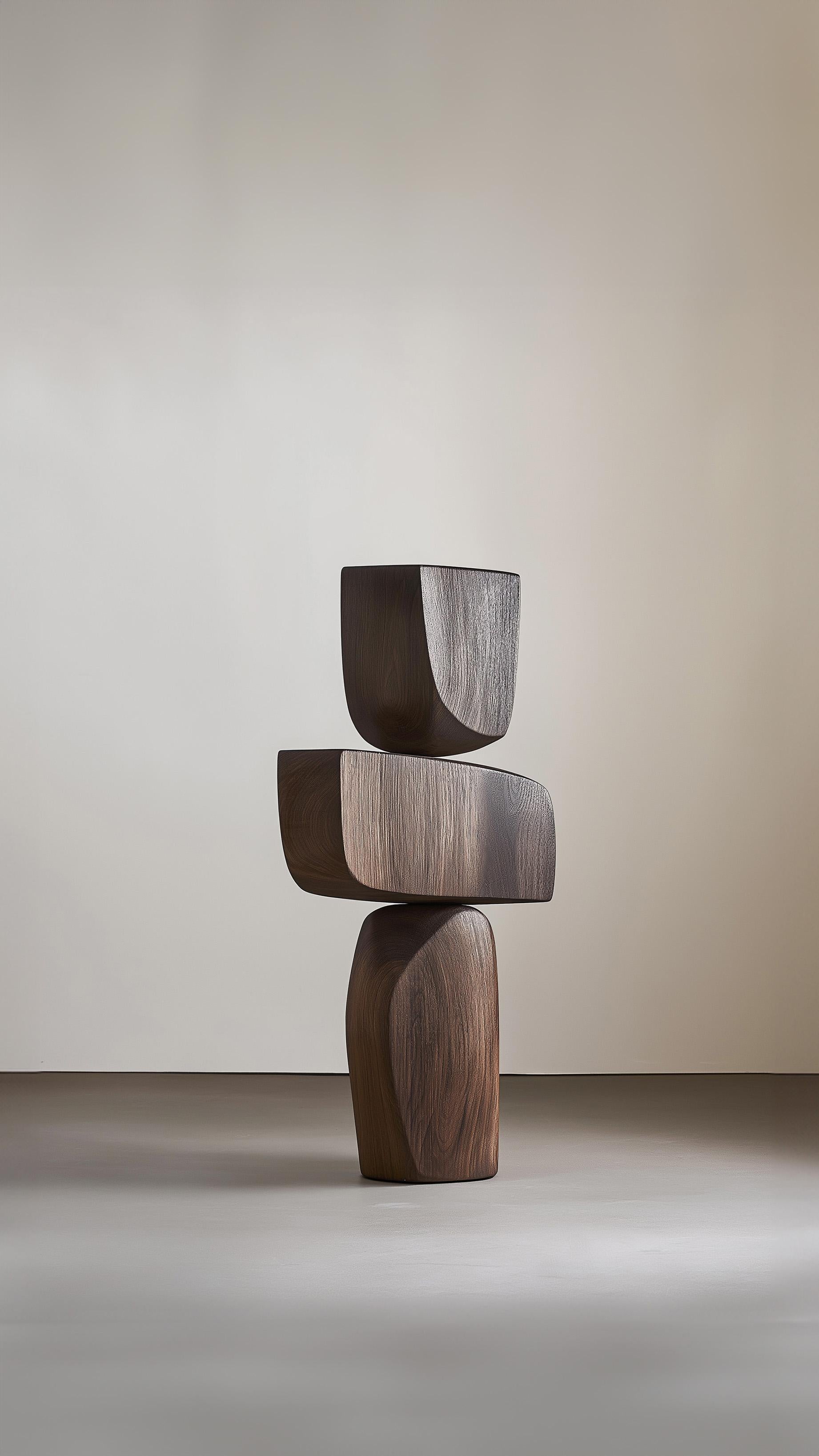 Lull No42 Minimalistische Holzskulptur für Luxuswohnungen - entworfen von Joel Escalo (Handgefertigt) im Angebot