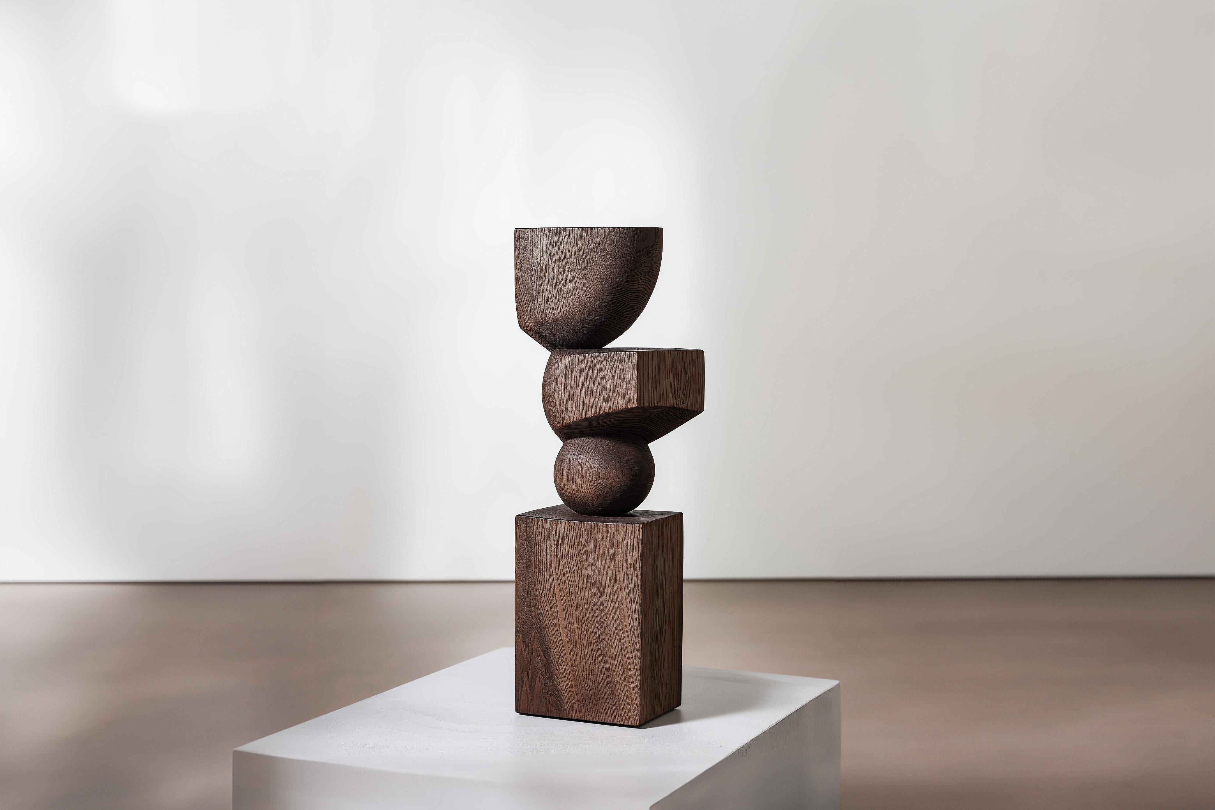 Mid-Century moderno Scultura in legno massiccio Lull No48 di Joel Escalona - Un accento scultoreo per il moderno in vendita