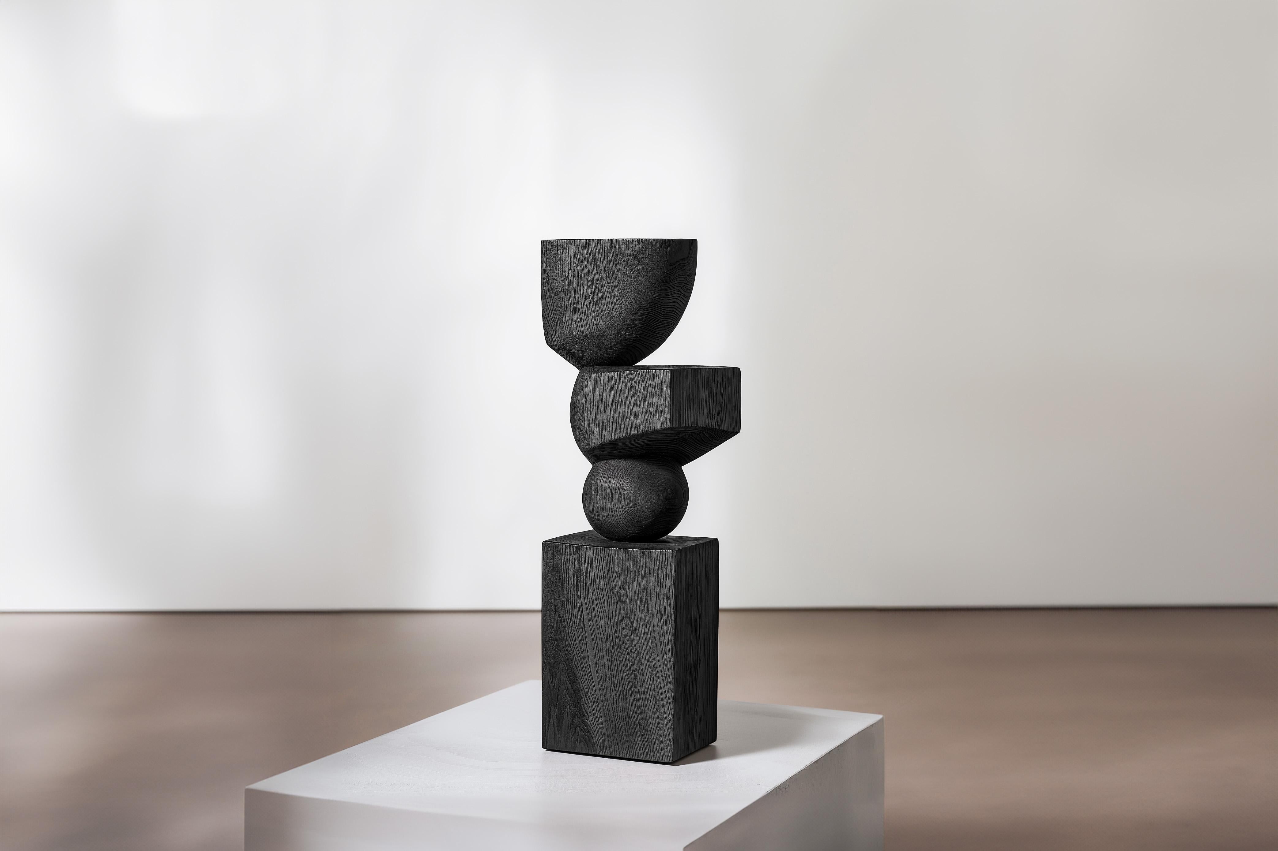 Messicano Scultura in legno massiccio Lull No48 di Joel Escalona - Un accento scultoreo per il moderno in vendita