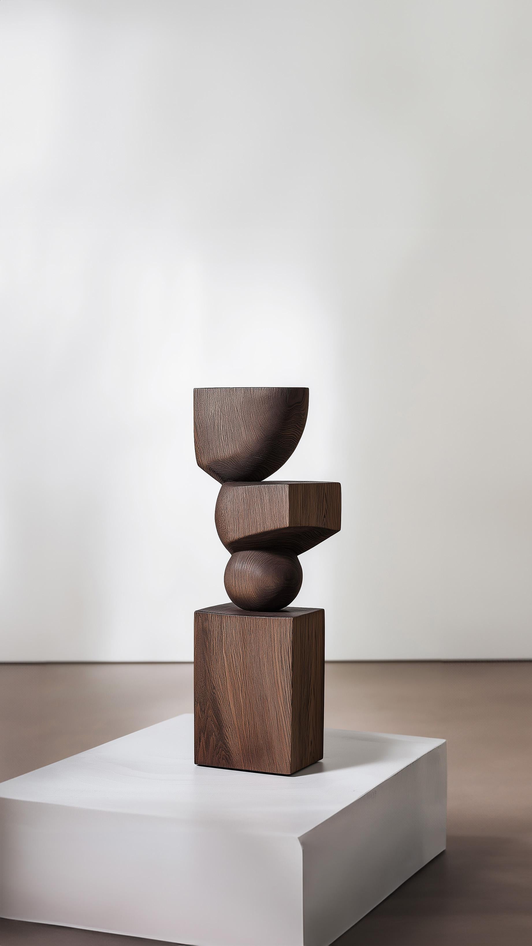 Fatto a mano Scultura in legno massiccio Lull No48 di Joel Escalona - Un accento scultoreo per il moderno in vendita