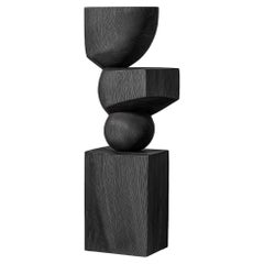 Lull No48 Solid Wood Sculpture by Joel Escalona – A Sculptural Accent for Modern