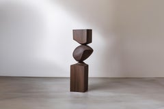 Lull No5 Wooden Sculpture – Abstract Form for Luxury Decor by Joel Escalon