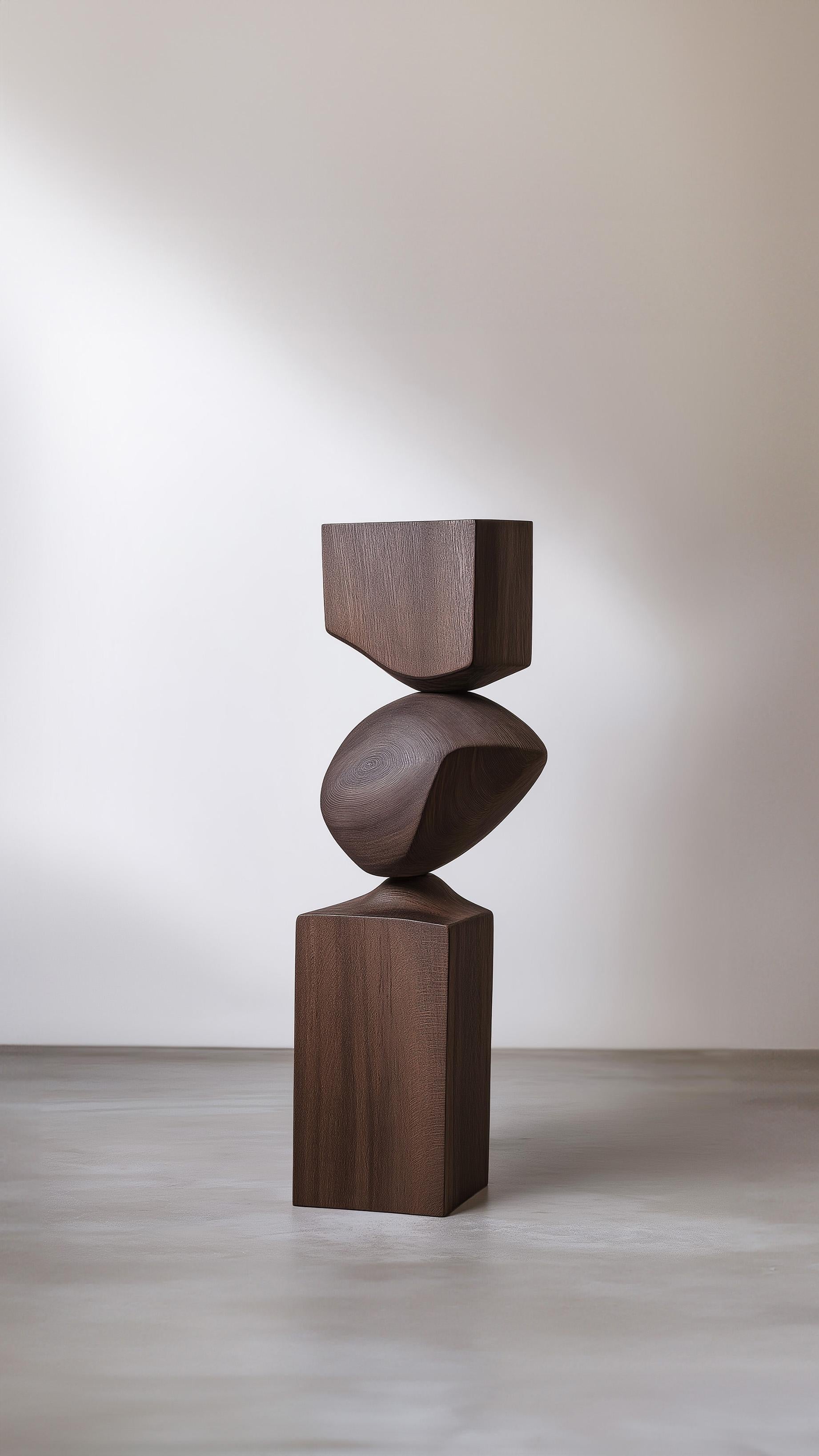 Fatto a mano Scultura in legno Lull No5 - Forma astratta per un arredamento di lusso di Joel Escalon in vendita