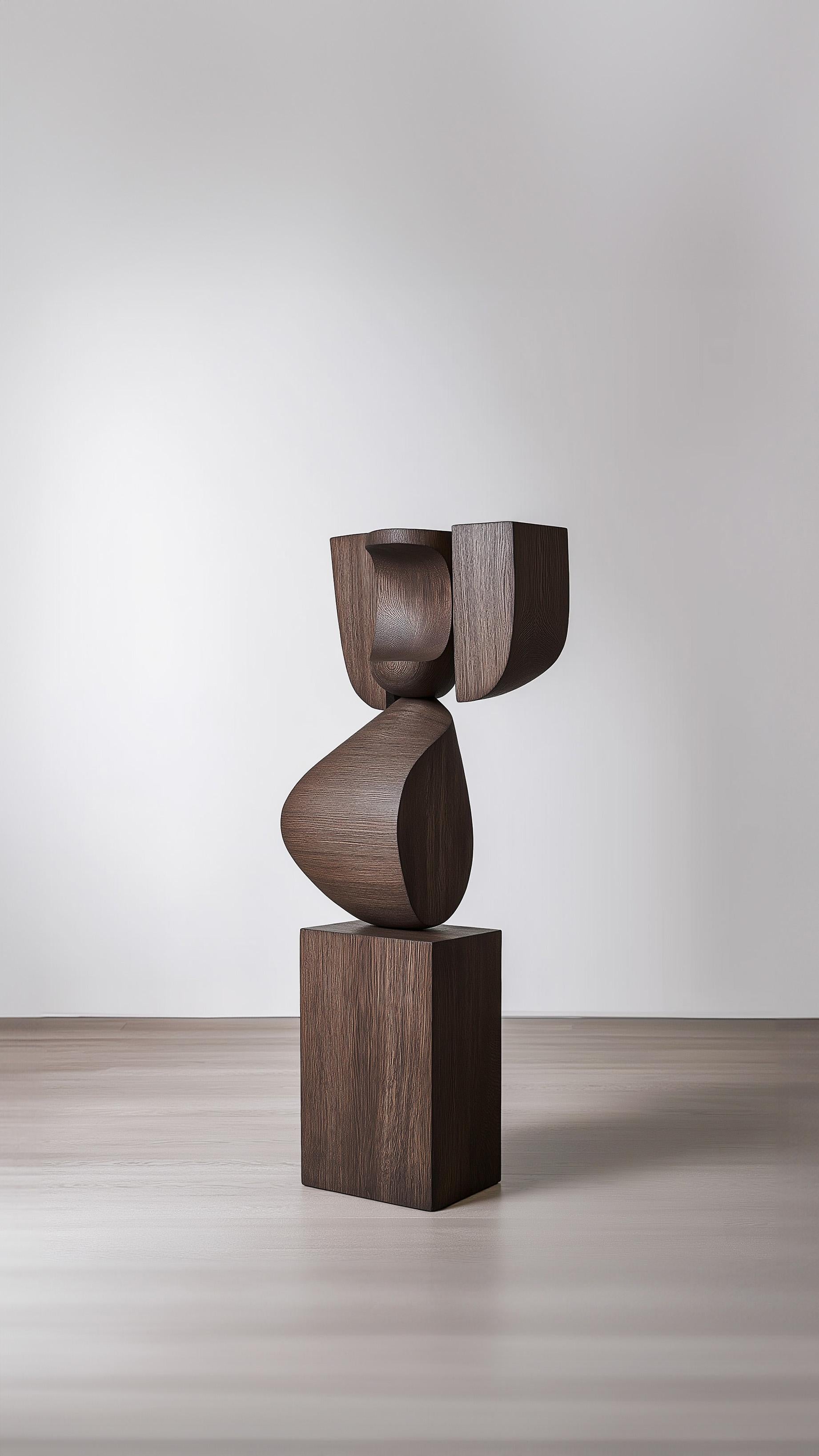 Fatto a mano Lull No50 Scultura minimalista in legno per interni di lusso di Joel Escalona in vendita