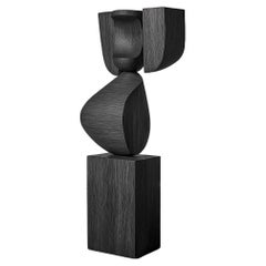 Lull No50 Minimalistische Holzskulptur für luxuriöse Inneneinrichtung von Joel Escalona
