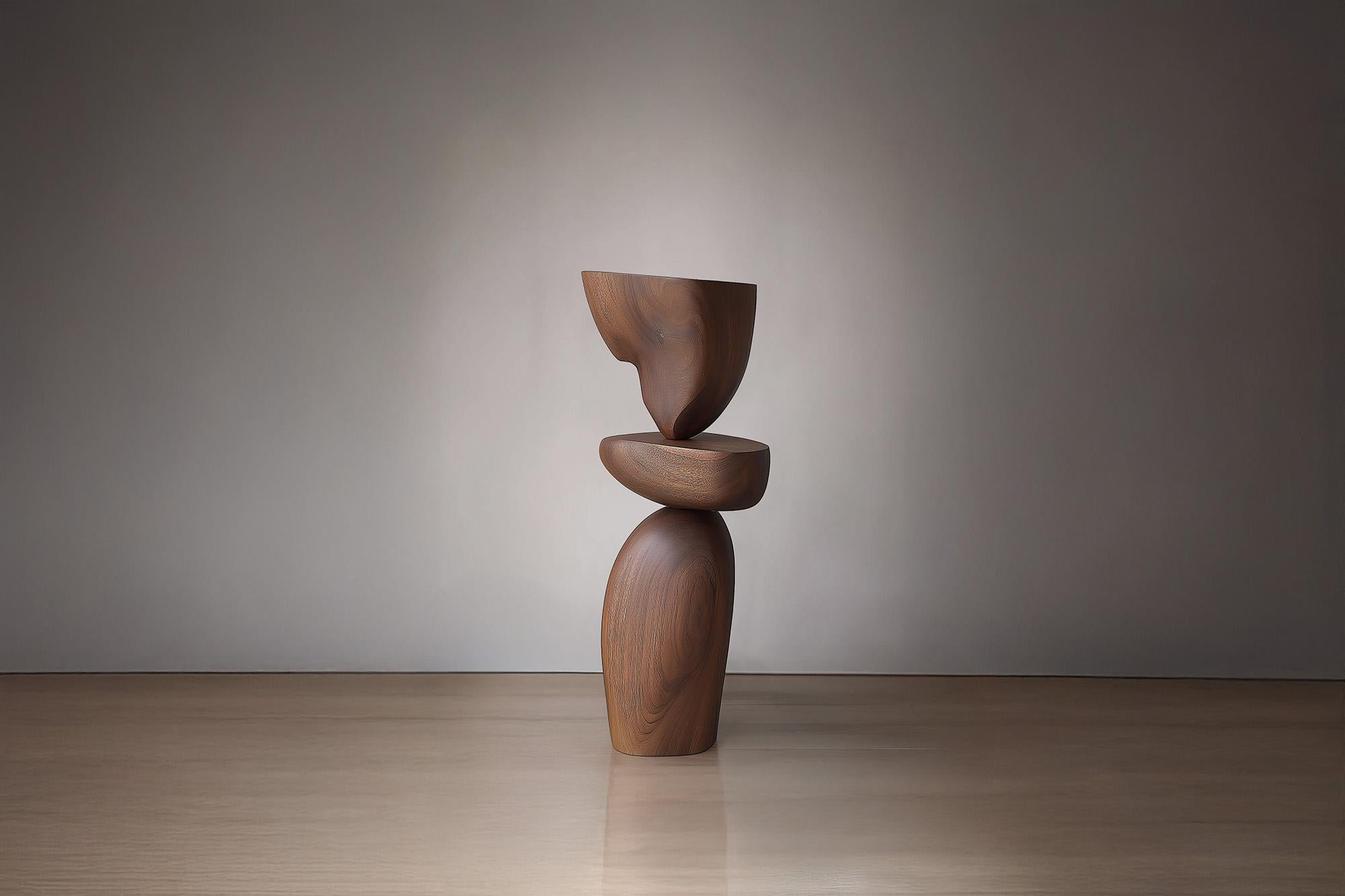 Mid-Century Modern Lull No53 Modern Wooden Totem Sculpture – Ideal for Artistic Spaces by NONO For Sale