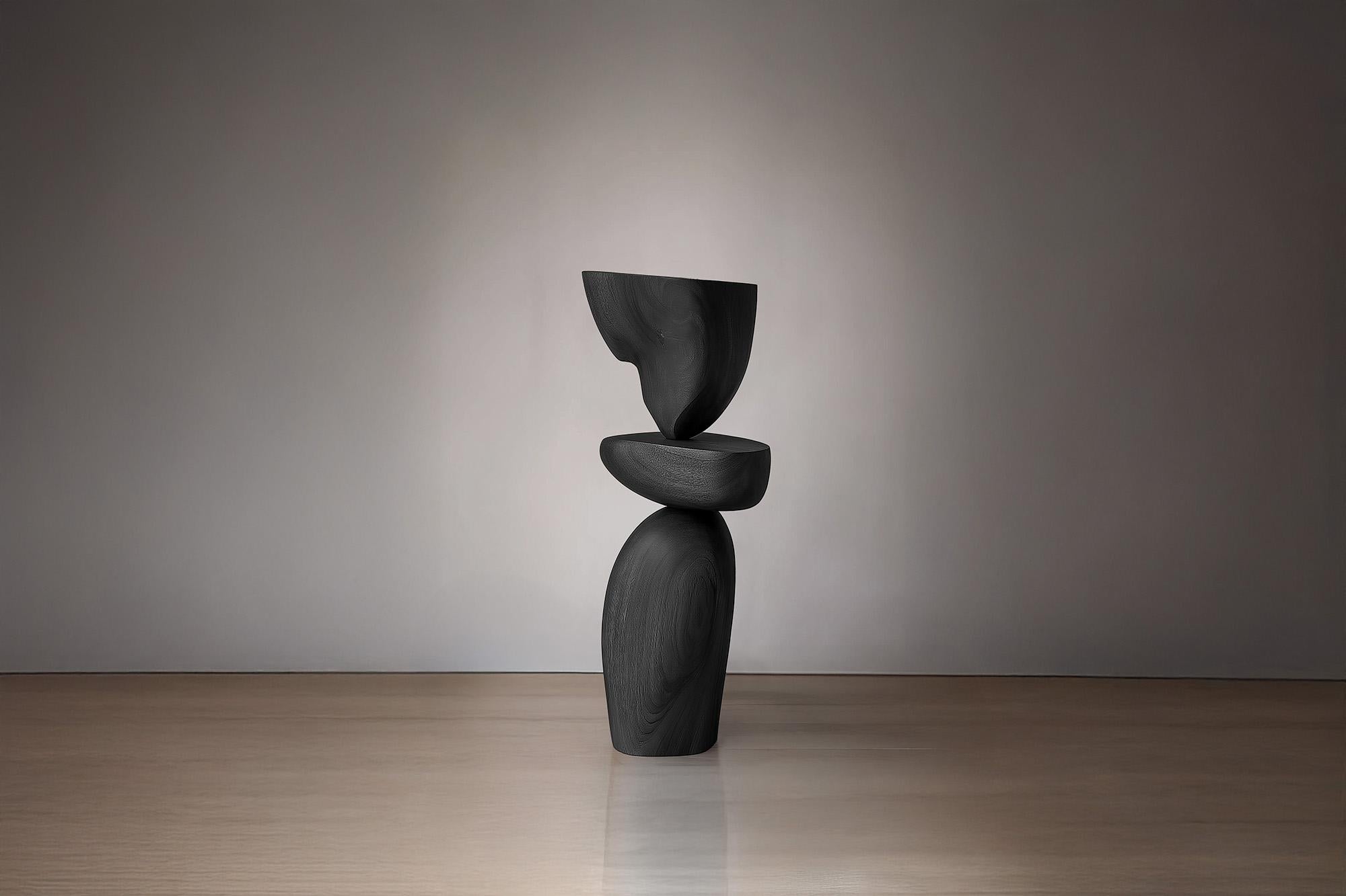 Hand-Crafted Lull No53 Modern Wooden Totem Sculpture – Ideal for Artistic Spaces by NONO For Sale
