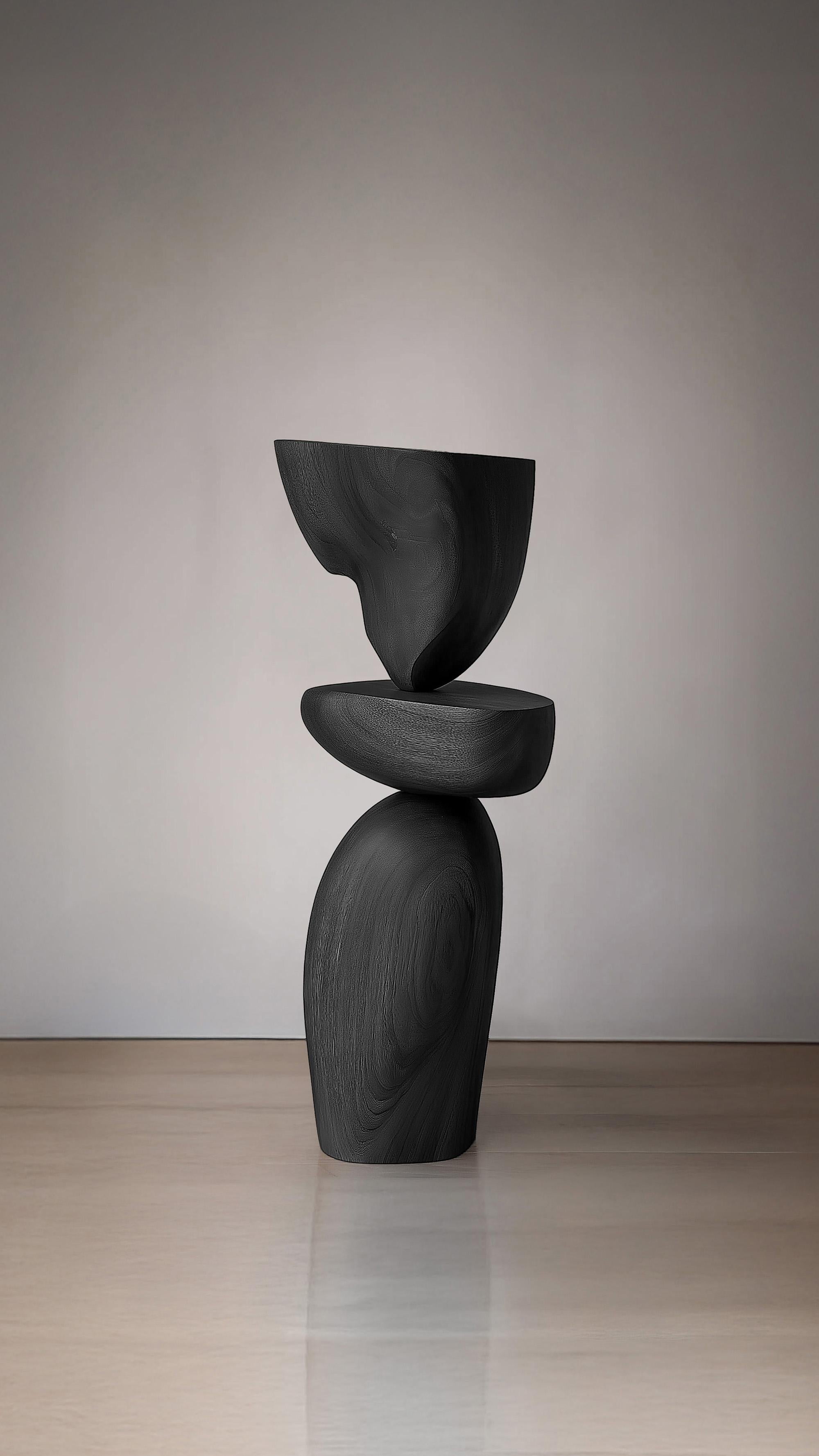 Contemporary Lull No53 Modern Wooden Totem Sculpture – Ideal for Artistic Spaces by NONO For Sale