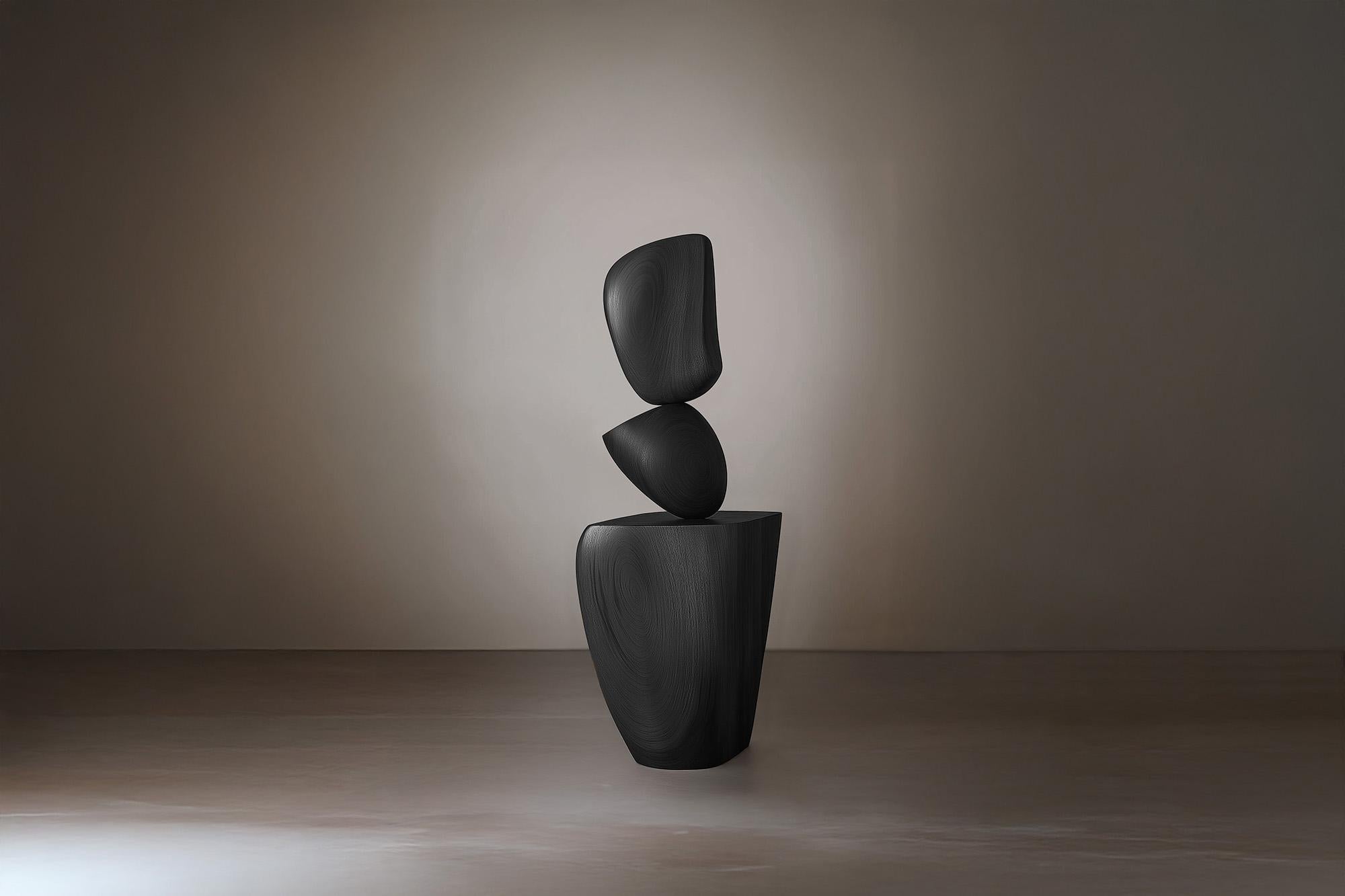 Hand-Crafted Lull No55 Solid Wood Sculpture for Modern Spaces by NONO For Sale