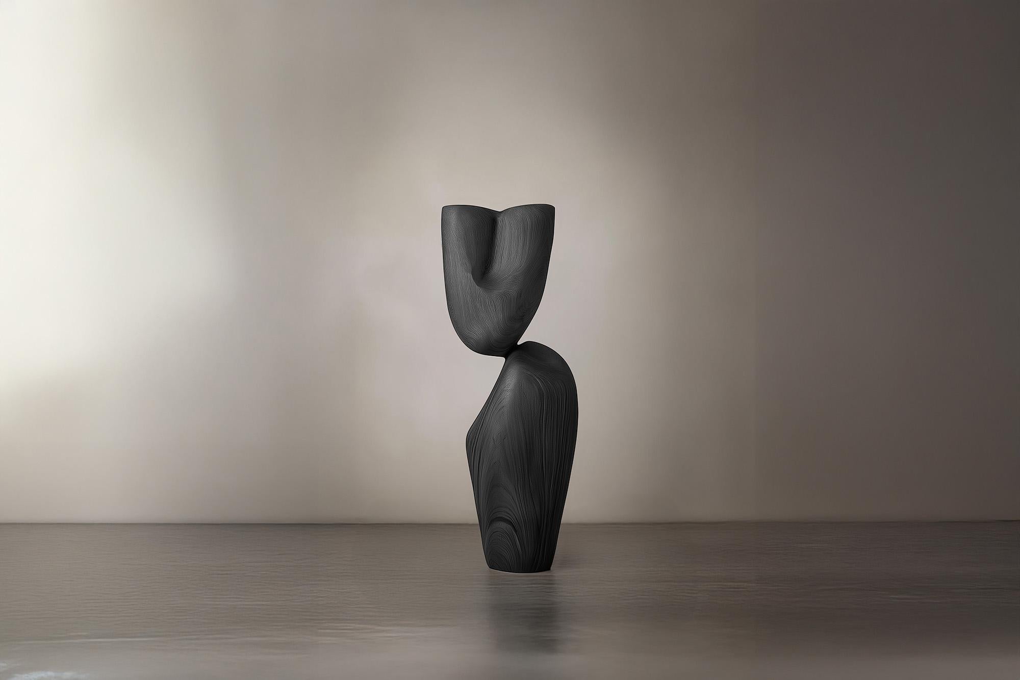 Fatto a mano Installazione Artistica Lull No60 - Scultura in legno realizzata a mano da Joel Escalona in vendita