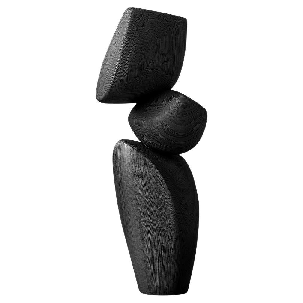 Totem in legno contemporaneo Lull No62 per interni moderni - Disegnato da Joel Esca