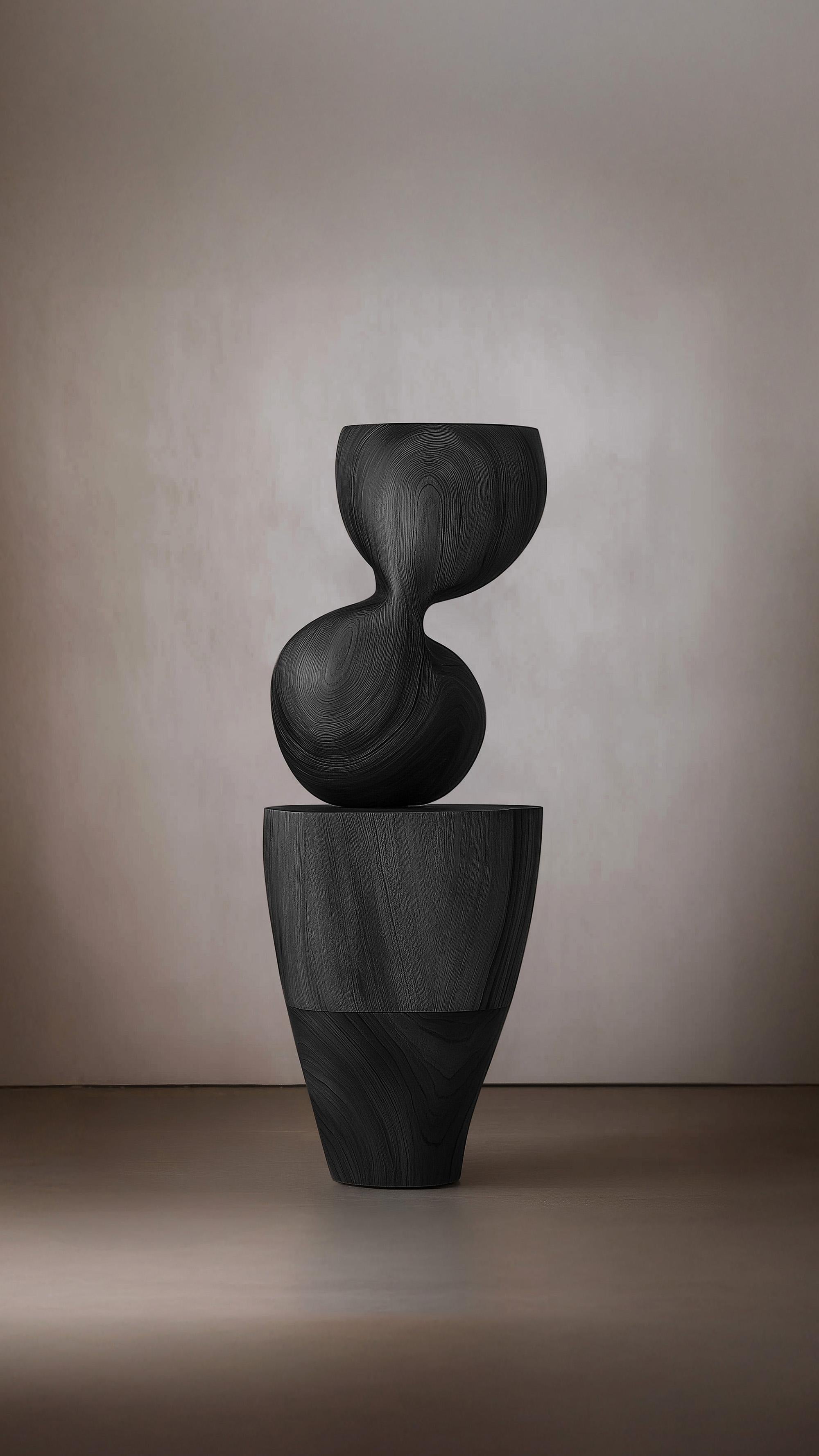 Hardwood Lull No66 Solid Wood Artistic Feature by Joel Escalona – Ideal for Contemporary For Sale