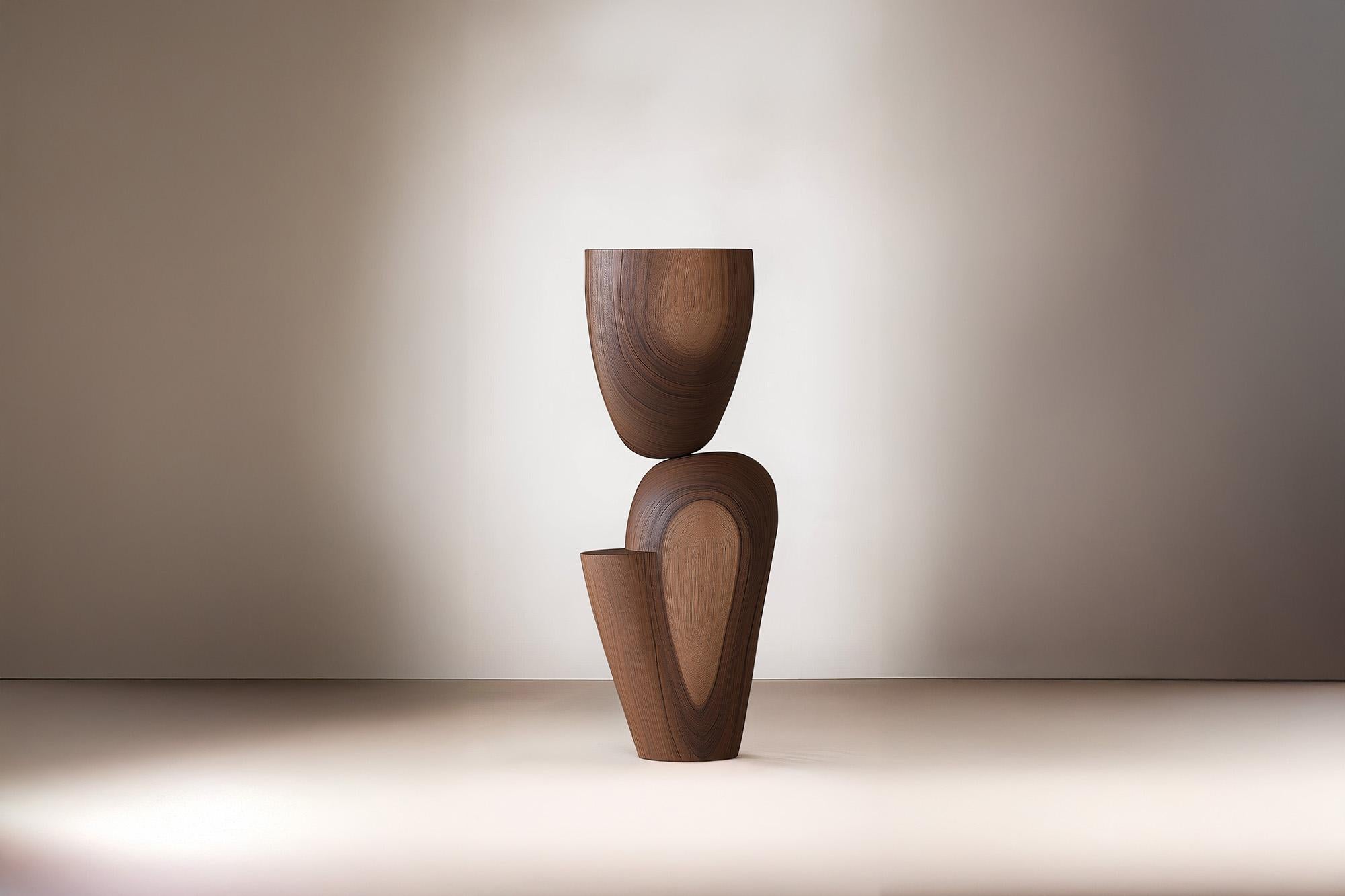 Mid-Century moderno Lull No68 Scultura in legno realizzata a mano da Joel Escalona - Perfetta per le vacanze Artistiche in vendita