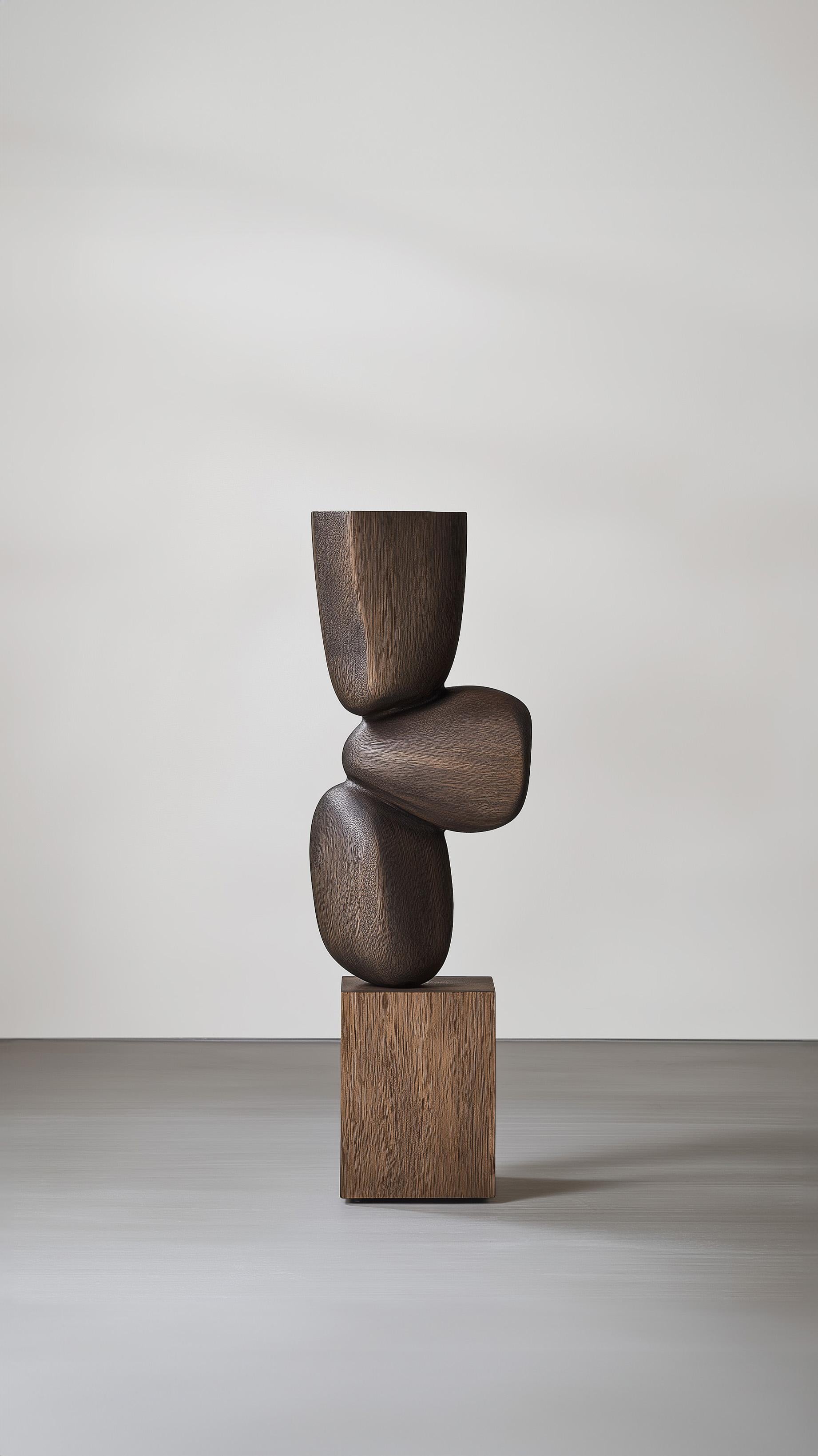 Hand-Crafted Lull No7 Wooden Art Piece for Minimalist Spaces – Designed by Joel Escalona For Sale