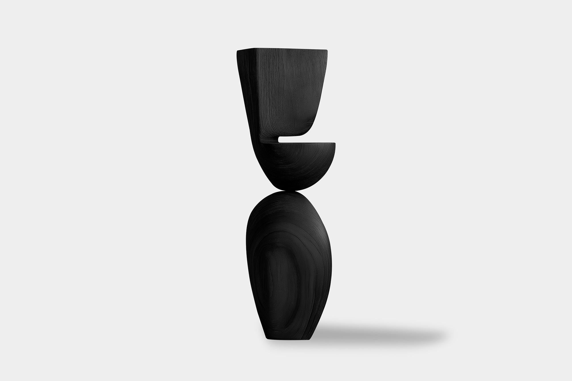 Mexican Lull No70 Wooden Sculpture – Abstract Form by Joel Escalona for Minimalist Homes For Sale