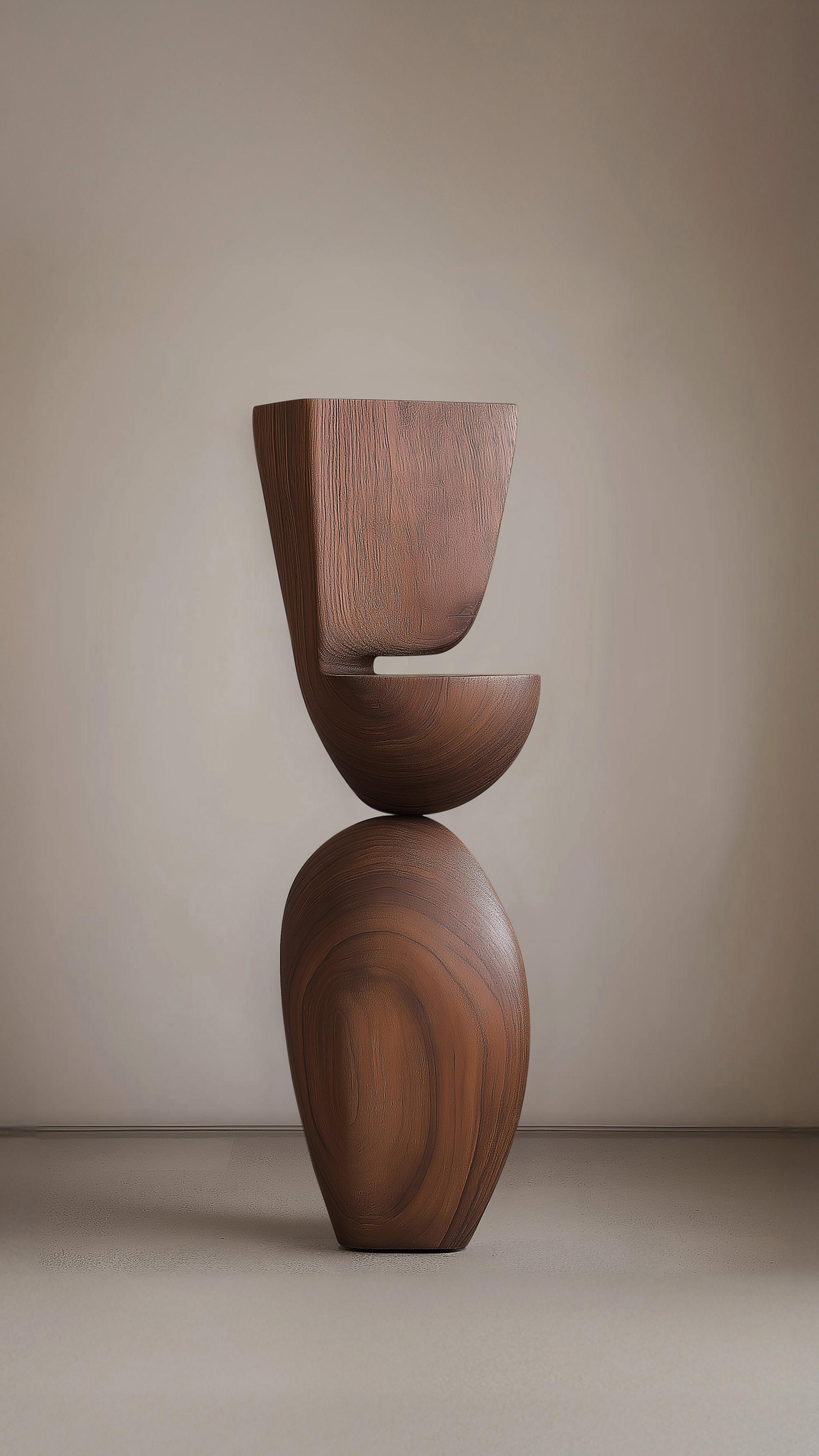 Lull No70 Wooden Sculpture – Abstract Form by Joel Escalona for Minimalist Homes In New Condition For Sale In Ciudad de México, CDMX