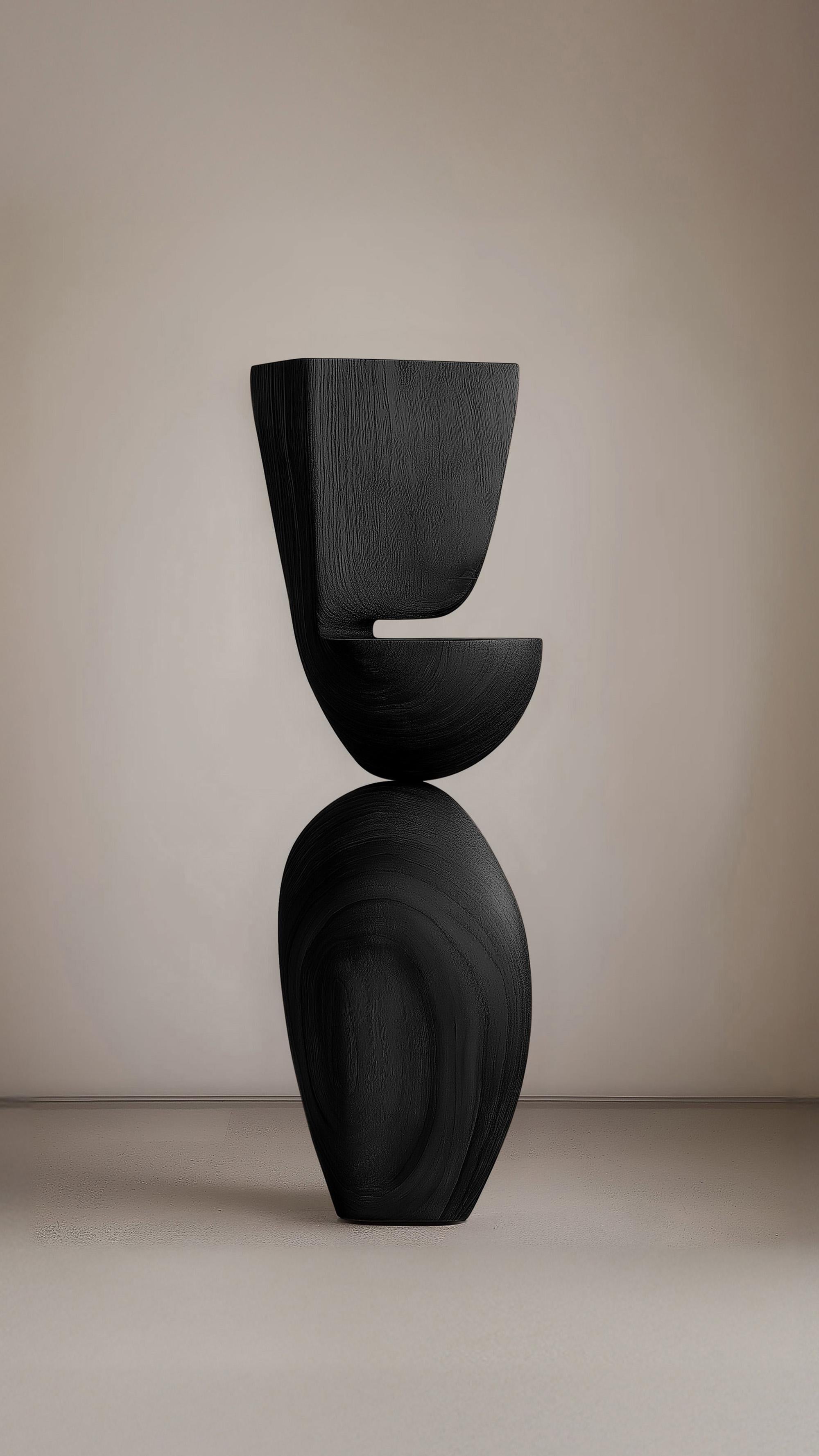 Contemporary Lull No70 Wooden Sculpture – Abstract Form by Joel Escalona for Minimalist Homes For Sale