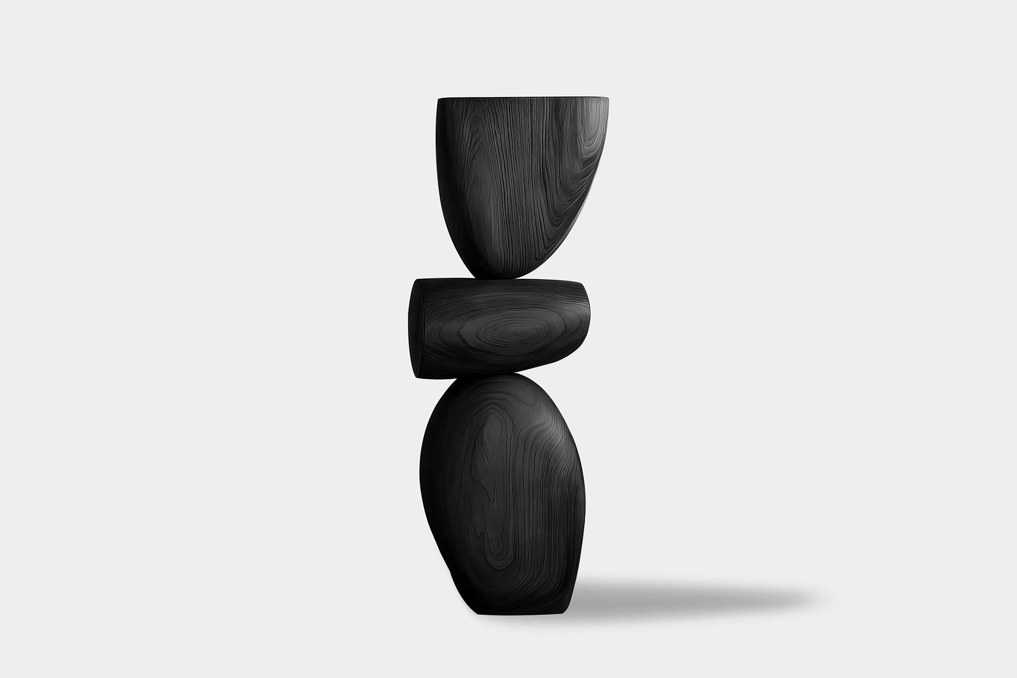 Mexican Lull No72 Tall Wooden Sculpture for Modern Decor by Joel Escalona For Sale