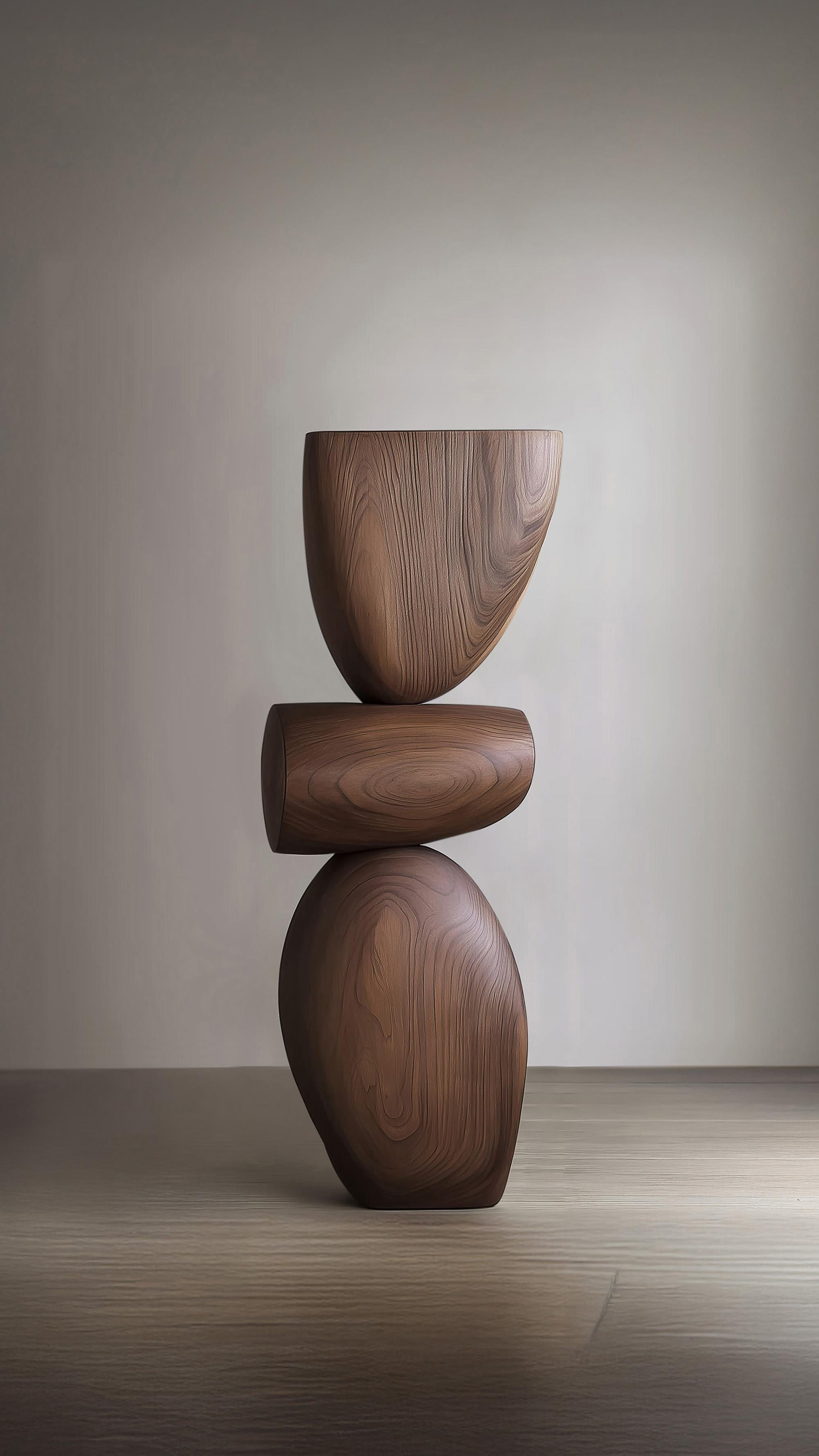 Lull No72 Tall Wooden Sculpture for Modern Decor by Joel Escalona In New Condition For Sale In Ciudad de México, CDMX