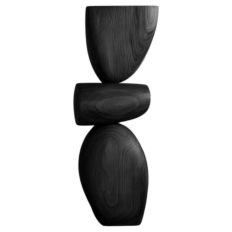 Lull No44 Tall Wooden Totem Sculpture by Joel Escalona for Minimalist ...
