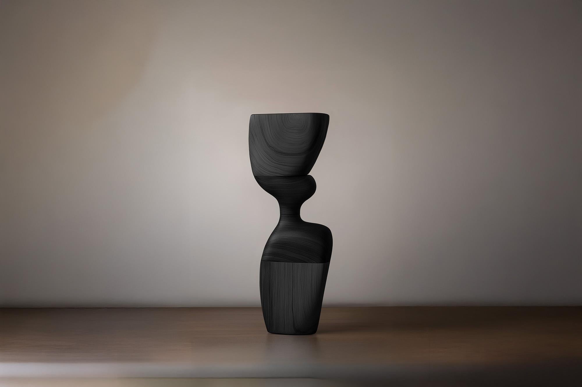 Lull No74 Tótem moderno de madera de Joel Escalona - Perfecto para interiores de lujo Hecho a mano en venta