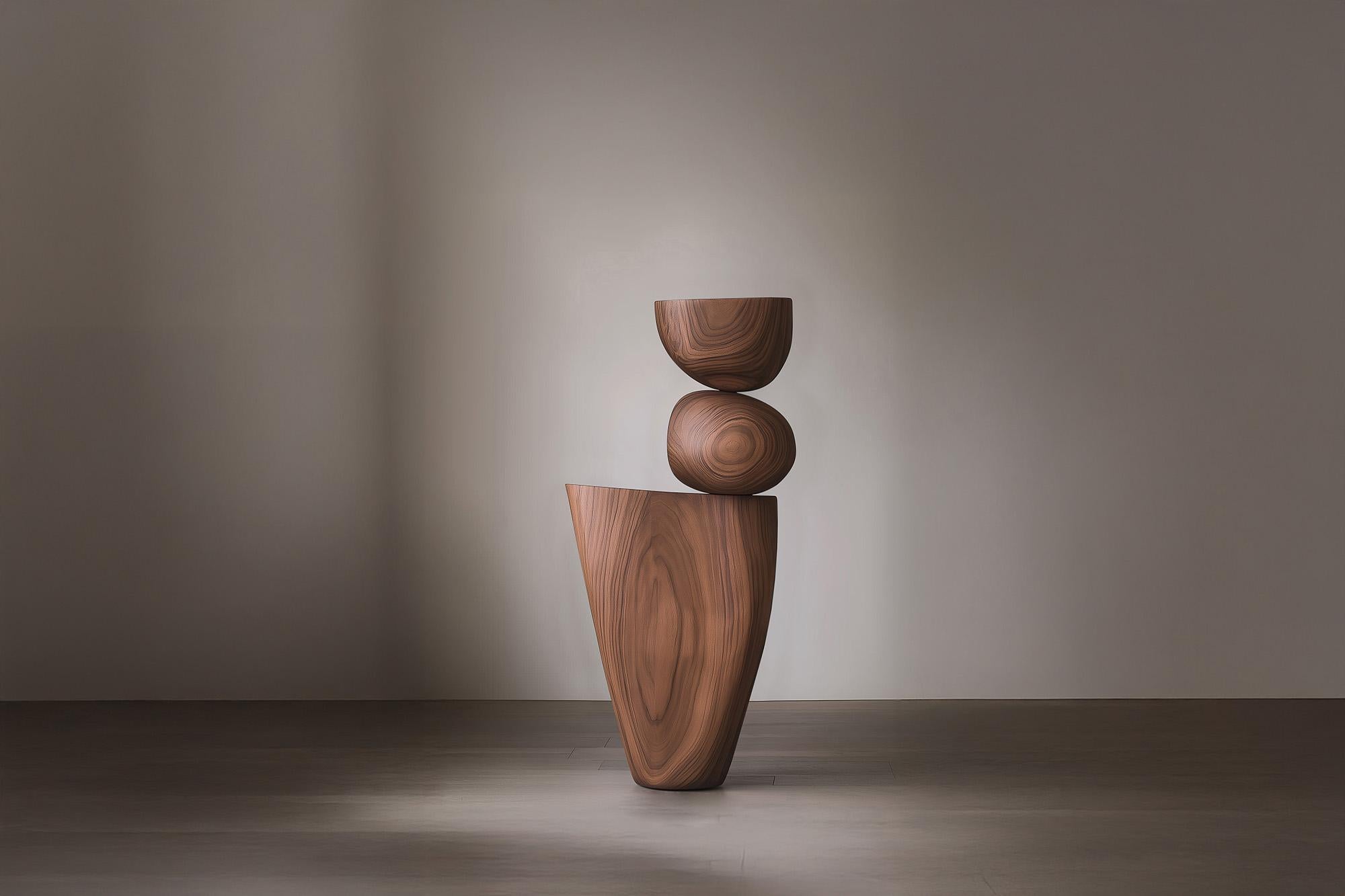 Mid-Century moderno Scultura in legno Lull No76 di Joel Escalona - Arte astratta per l'interior design in vendita