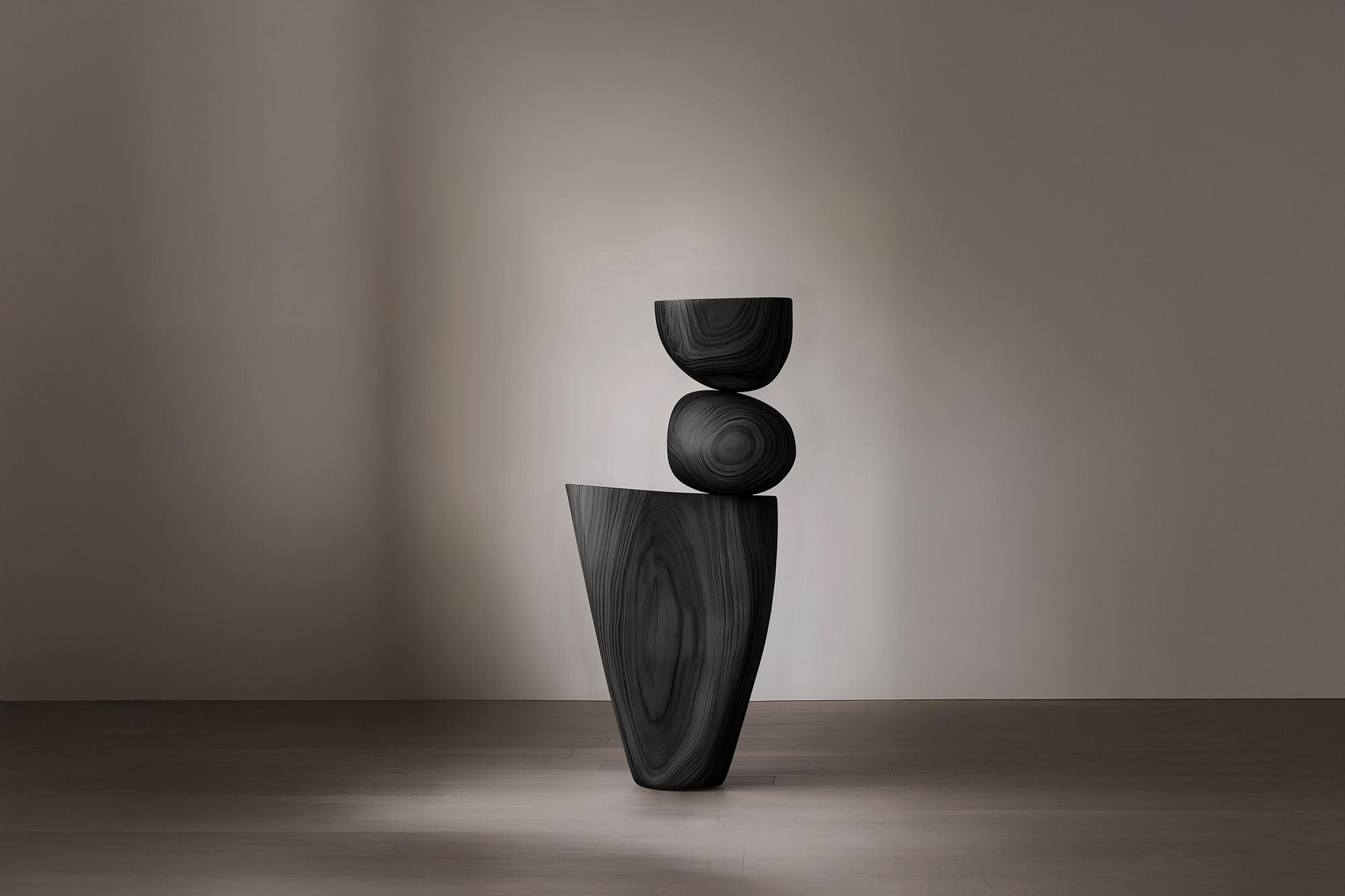 Fatto a mano Scultura in legno Lull No76 di Joel Escalona - Arte astratta per l'interior design in vendita