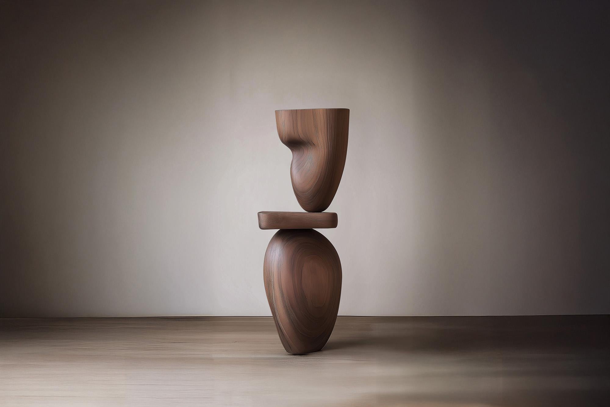 Mid-Century moderno Lull No78 Scultura totem moderna in legno di Joel Escalona - Ideale per un arredamento di lusso in vendita