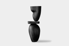 Lull No78 Modern Wooden Totem Sculpture by Joel Escalona – Ideal for Luxury Deco