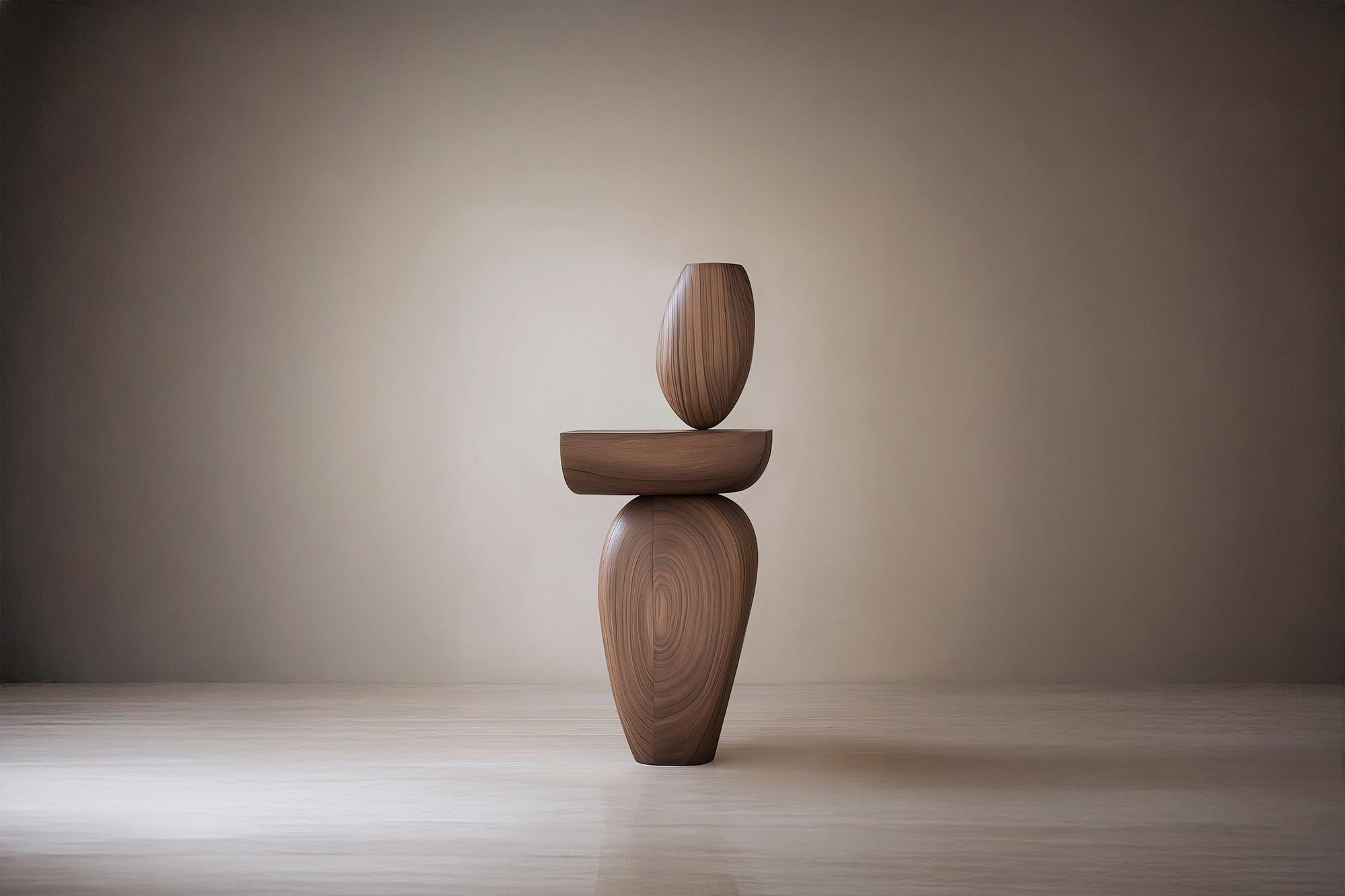 Mid-Century Modern Lull No80 Wooden Sculpture – Artistic Installation by Joel Escalona For Sale