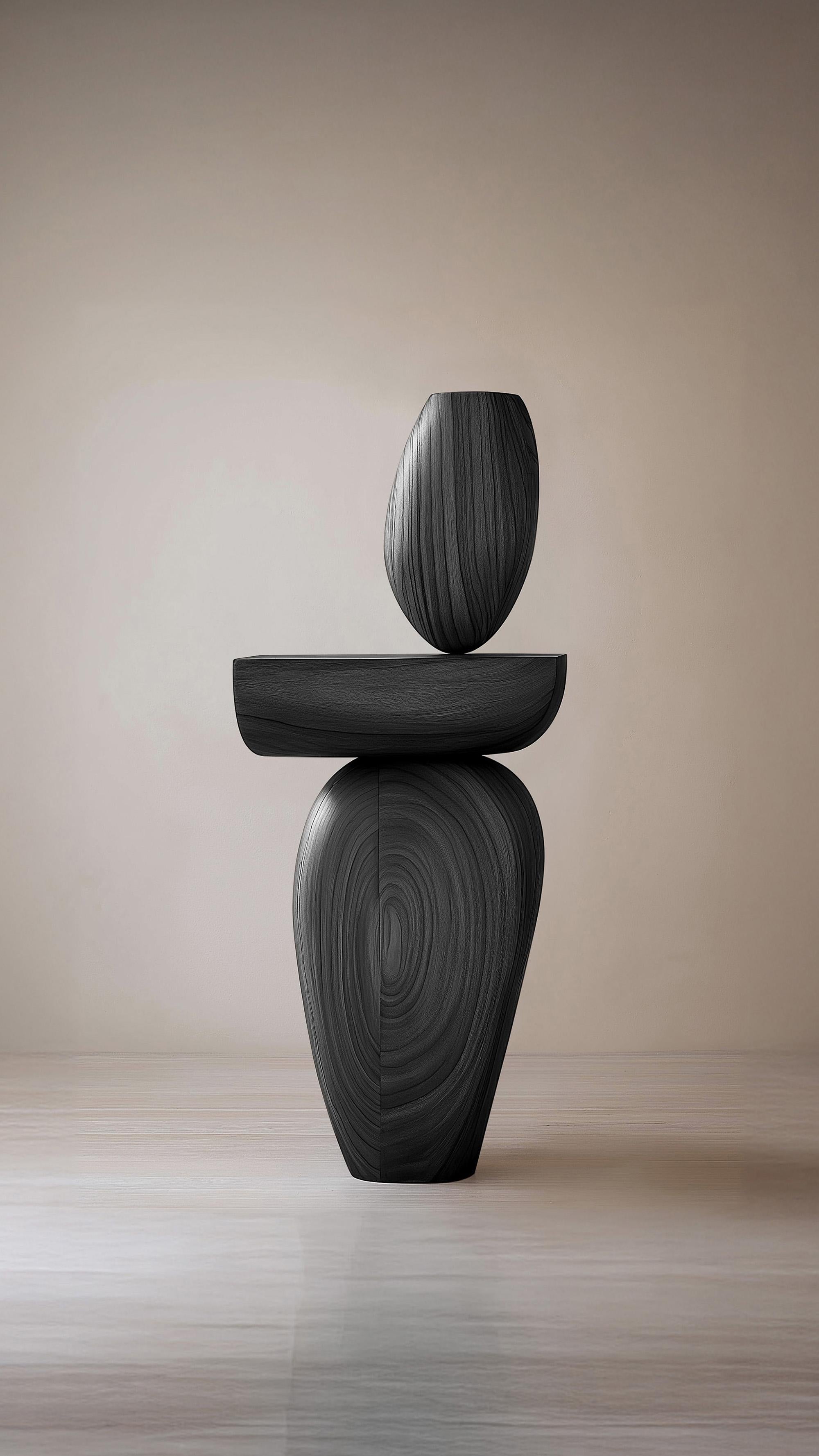 Contemporary Lull No80 Wooden Sculpture – Artistic Installation by Joel Escalona For Sale