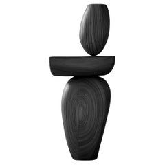 Sculpture en bois Lull No80 - Installation artistique de Joel Escalona