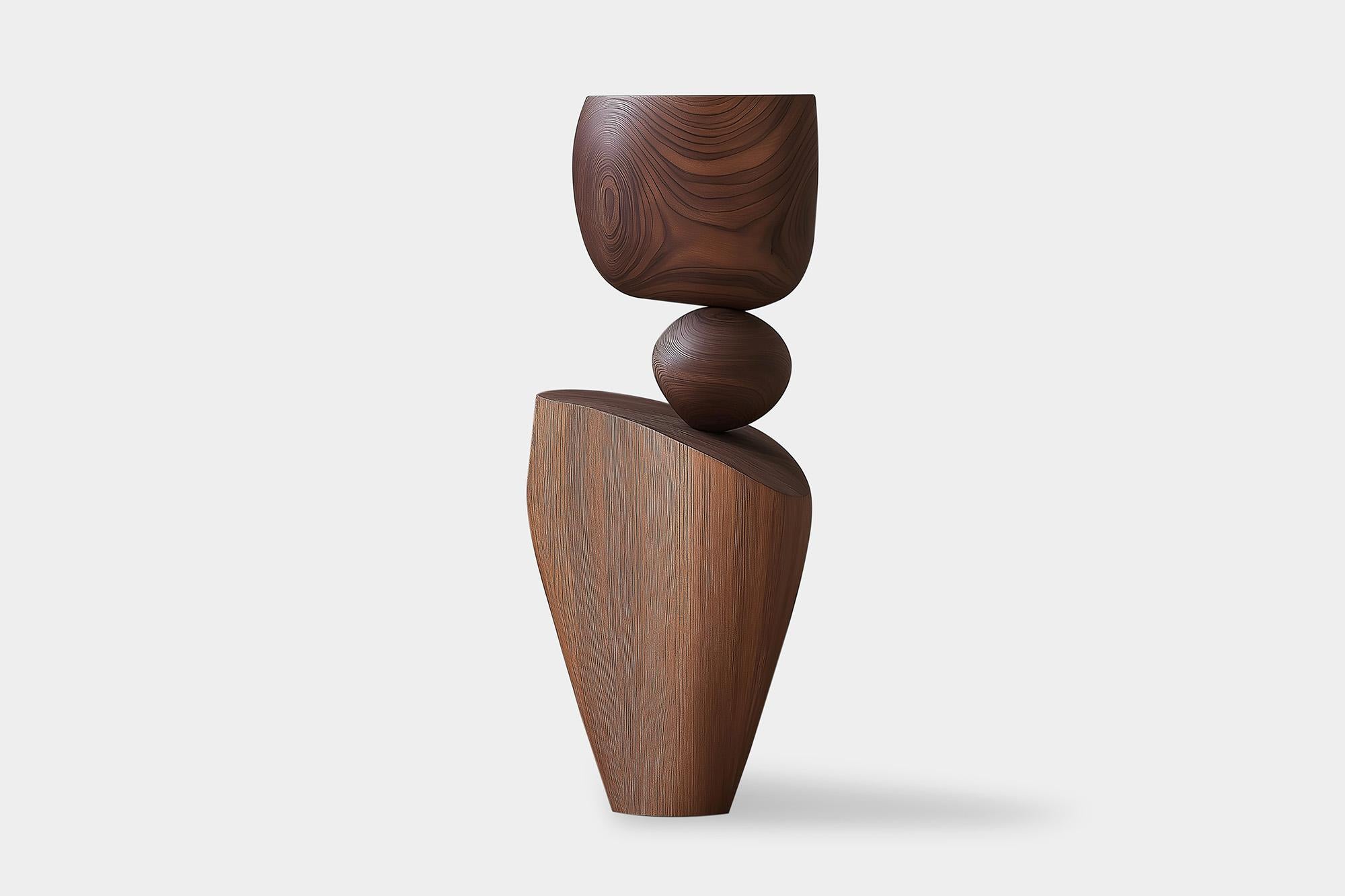Lull No84 Wooden Totem for Modern Spaces – Designed by Joel Escalona

———
Balance and tension are at the core of these sculptures. The interplay between the smooth, rounded forms and solid, angular bases creates a delicate equilibrium that invites
