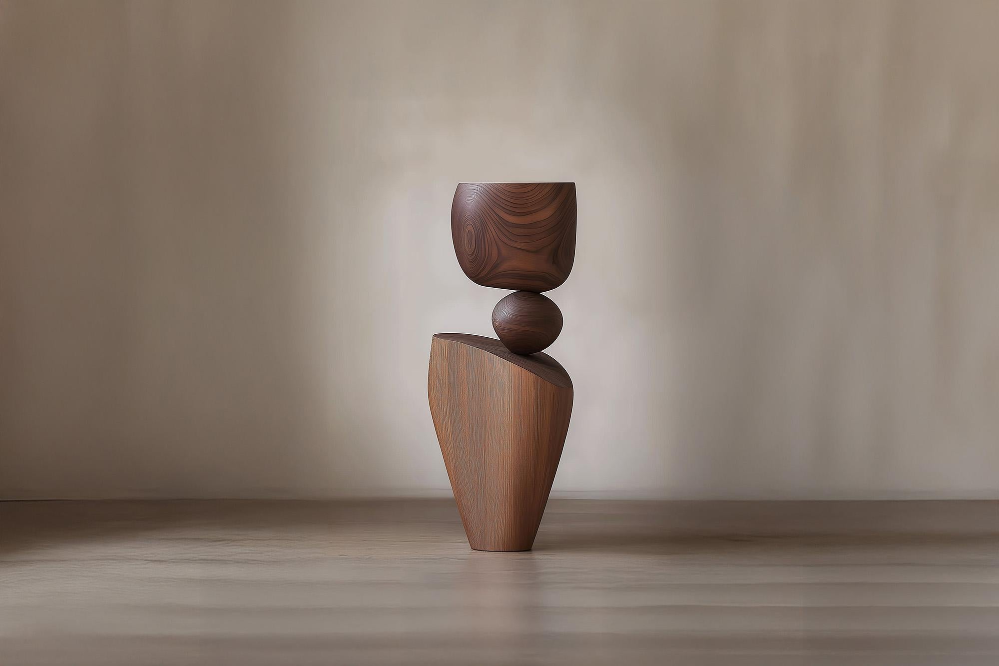 Mid-Century Modern Lull No84 Wooden Totem for Modern Spaces – Designed by Joel Escalona For Sale