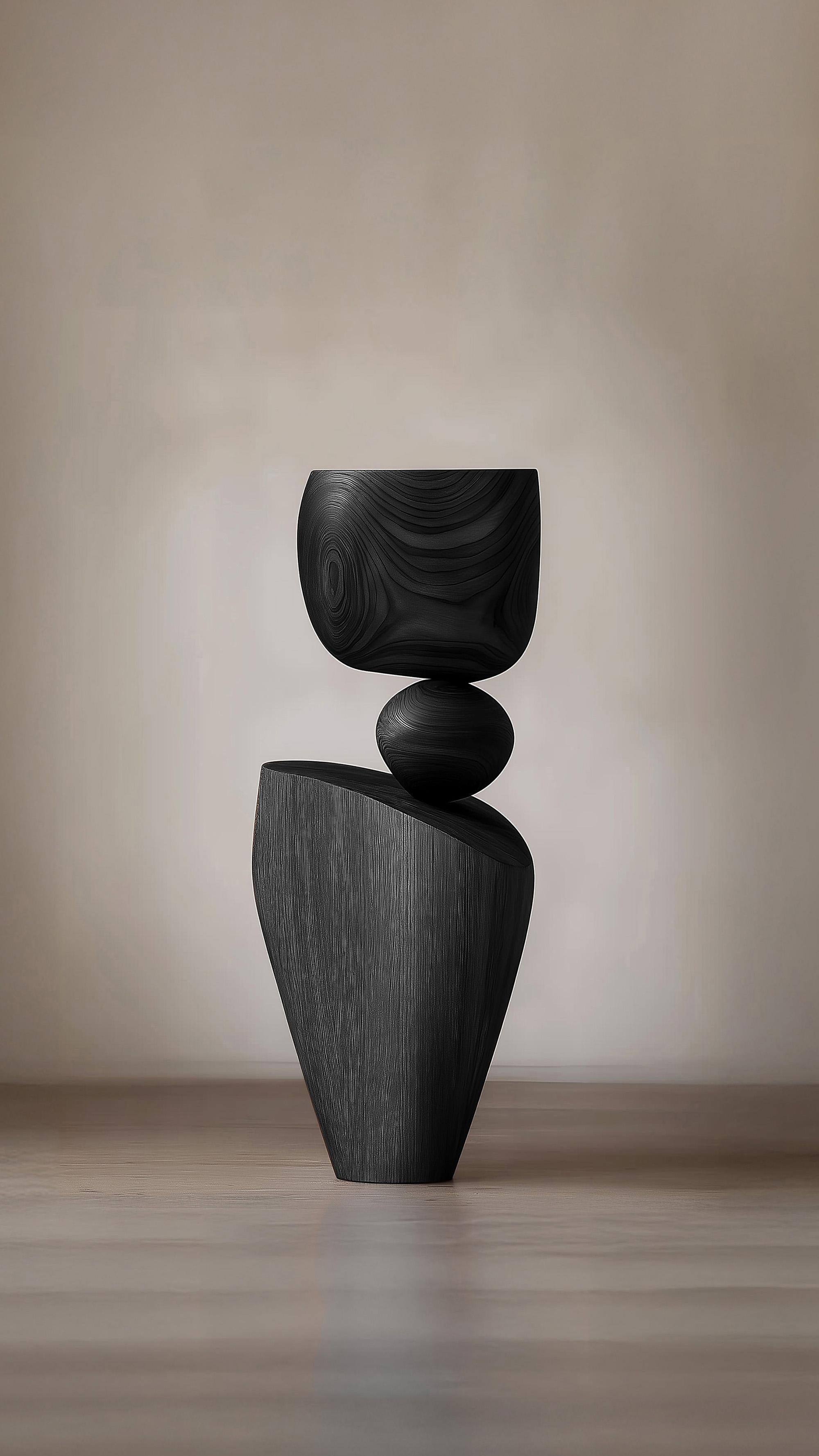 Contemporary Lull No84 Wooden Totem for Modern Spaces – Designed by Joel Escalona For Sale