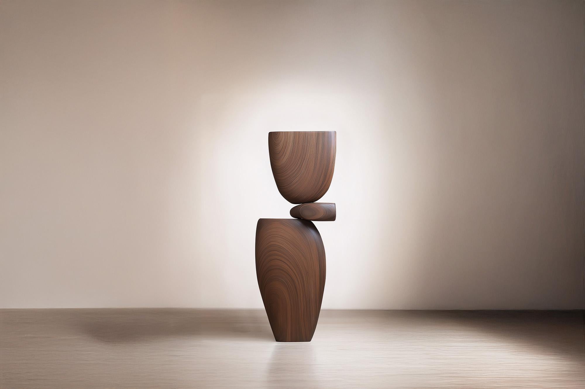 Mid-Century Modern Lull No86 Sculpture abstraite en bois de Joel Escalona - Idéale pour les espaces artistiques en vente