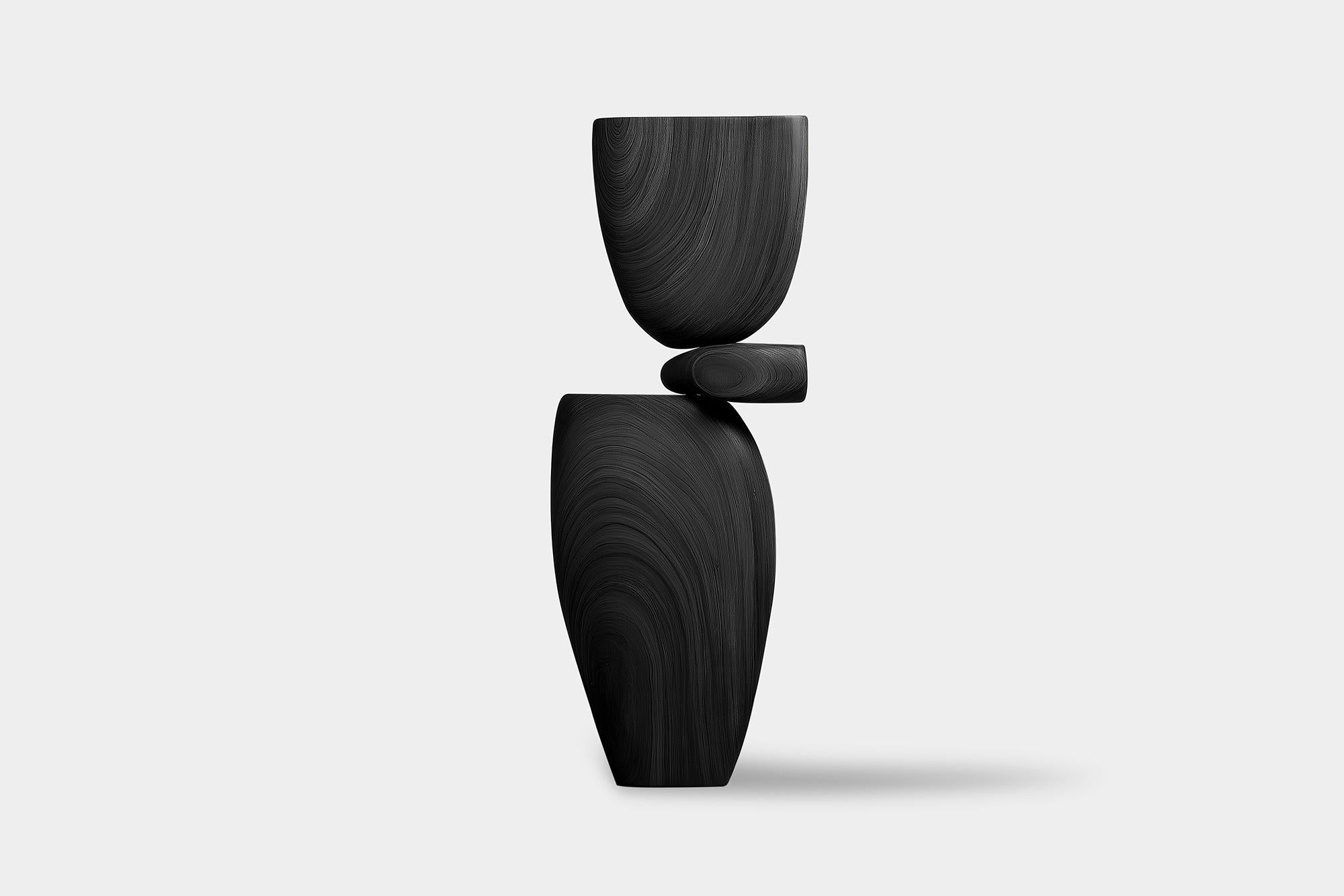 Mexicain Lull No86 Sculpture abstraite en bois de Joel Escalona - Idéale pour les espaces artistiques en vente