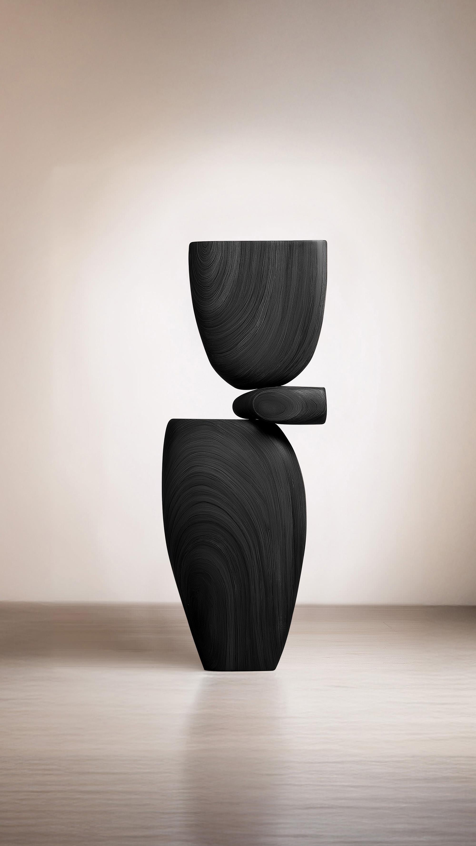 XXIe siècle et contemporain Lull No86 Sculpture abstraite en bois de Joel Escalona - Idéale pour les espaces artistiques en vente