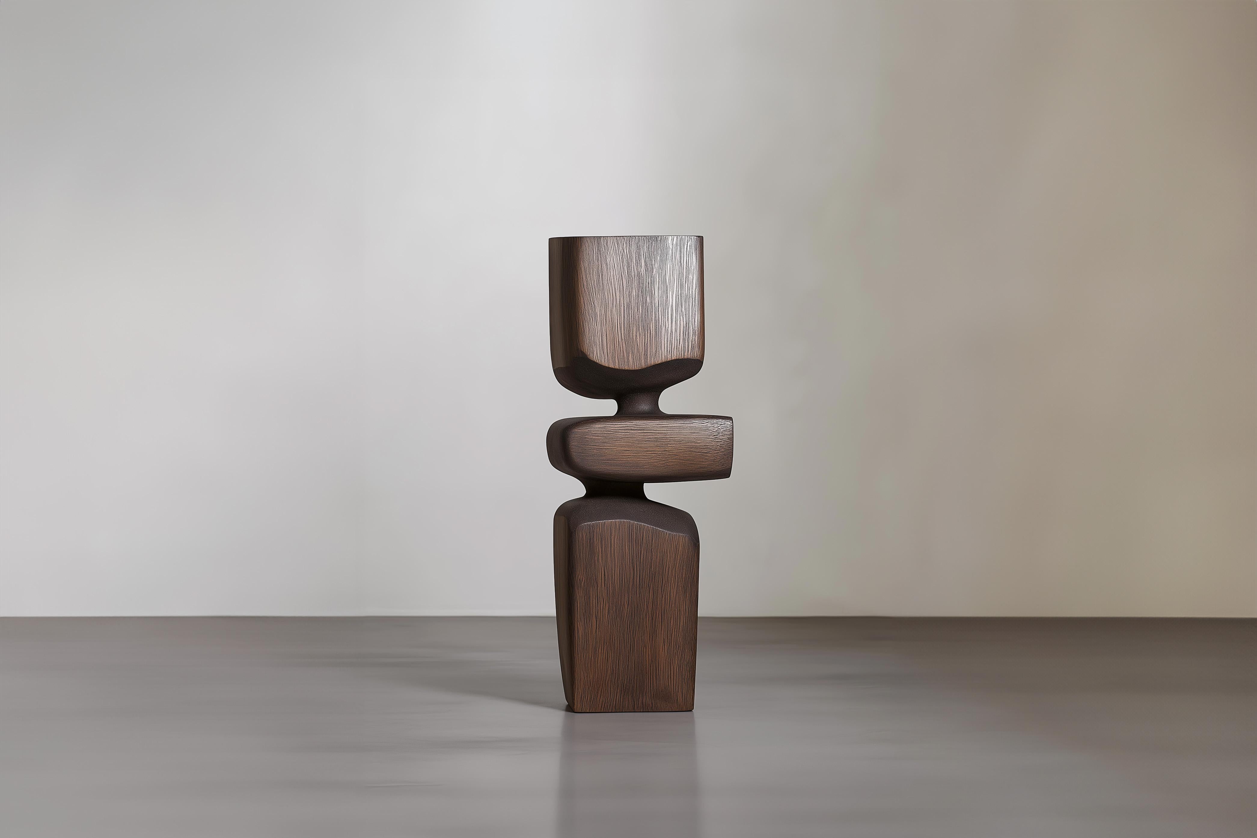 Scultura totem moderna in legno Lull No9 di Joel Escalona - Pezzo forte



---
L'equilibrio e la tensione sono al centro di queste sculture. L'interazione tra le forme lisce e arrotondate e le basi solide e angolari crea un delicato equilibrio che