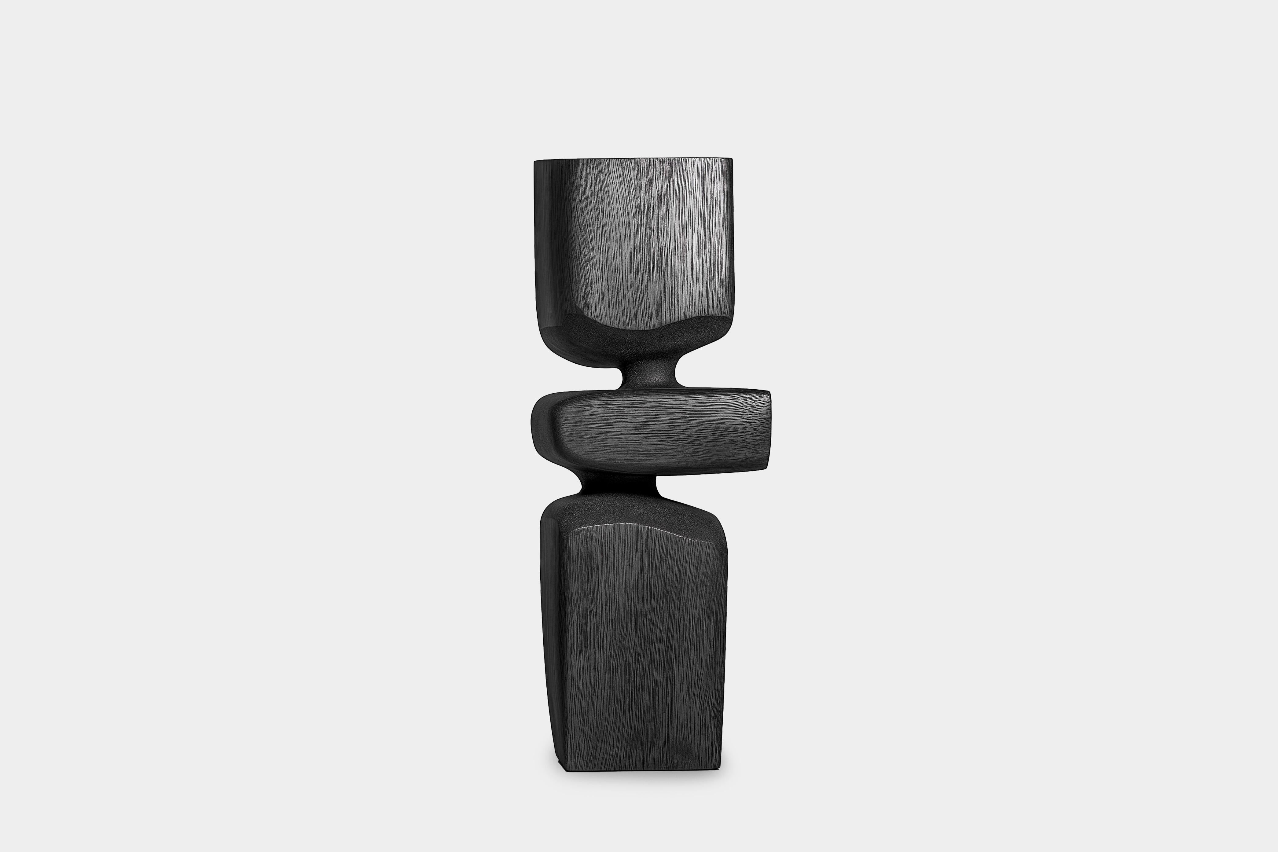 Mid-Century moderno Scultura totem moderna in legno Lull No9 di Joel Escalona - Pezzo forte in vendita