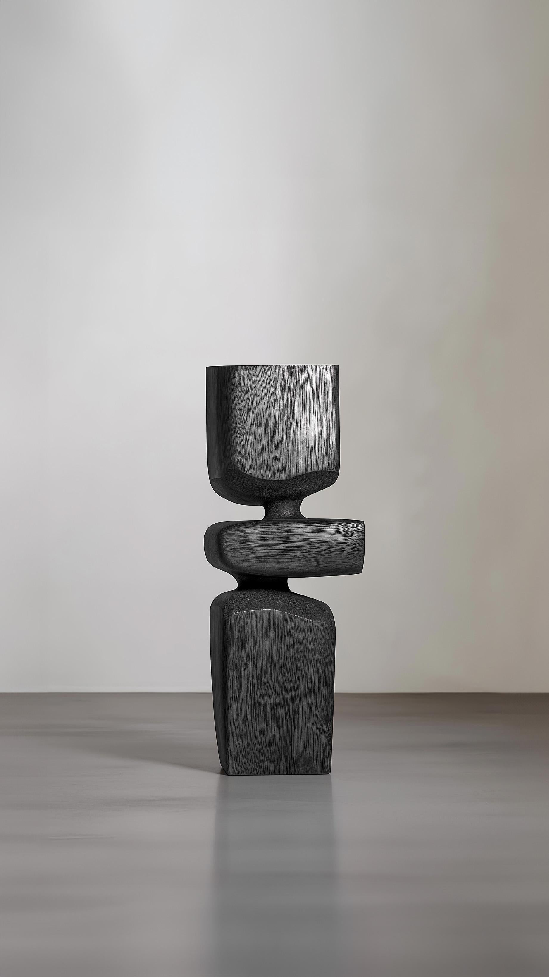 Scultura totem moderna in legno Lull No9 di Joel Escalona - Pezzo forte In condizioni Nuovo in vendita a Ciudad de México, CDMX